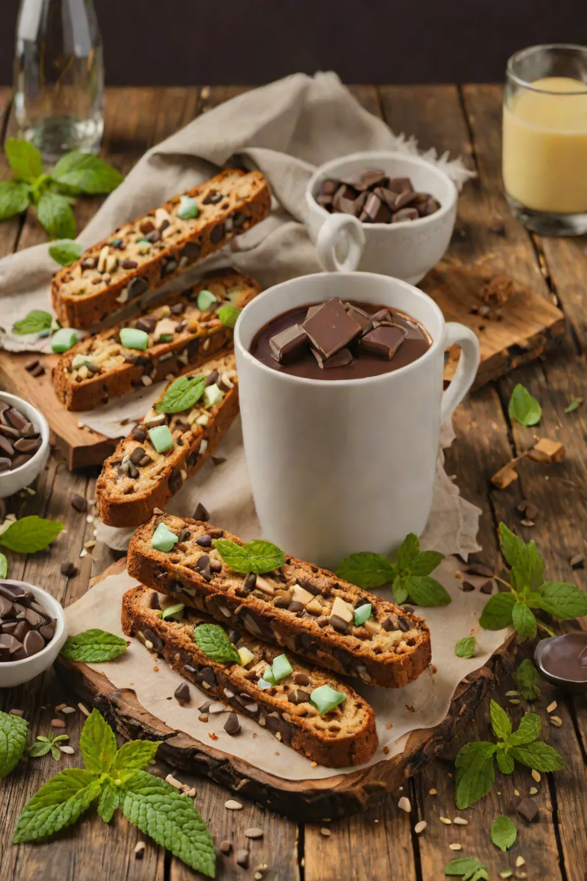 Mint Chocolate Biscotti