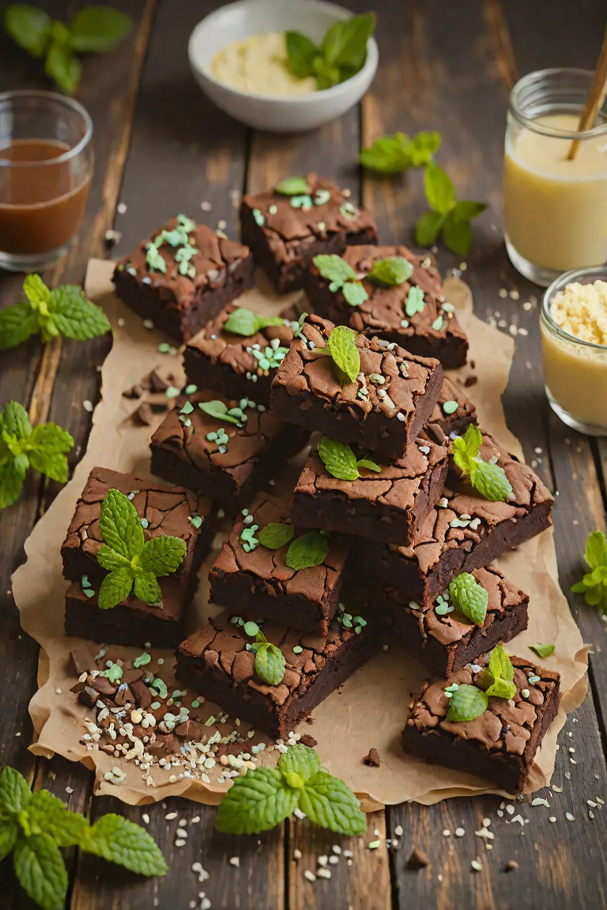 Mint Chocolate Brookies