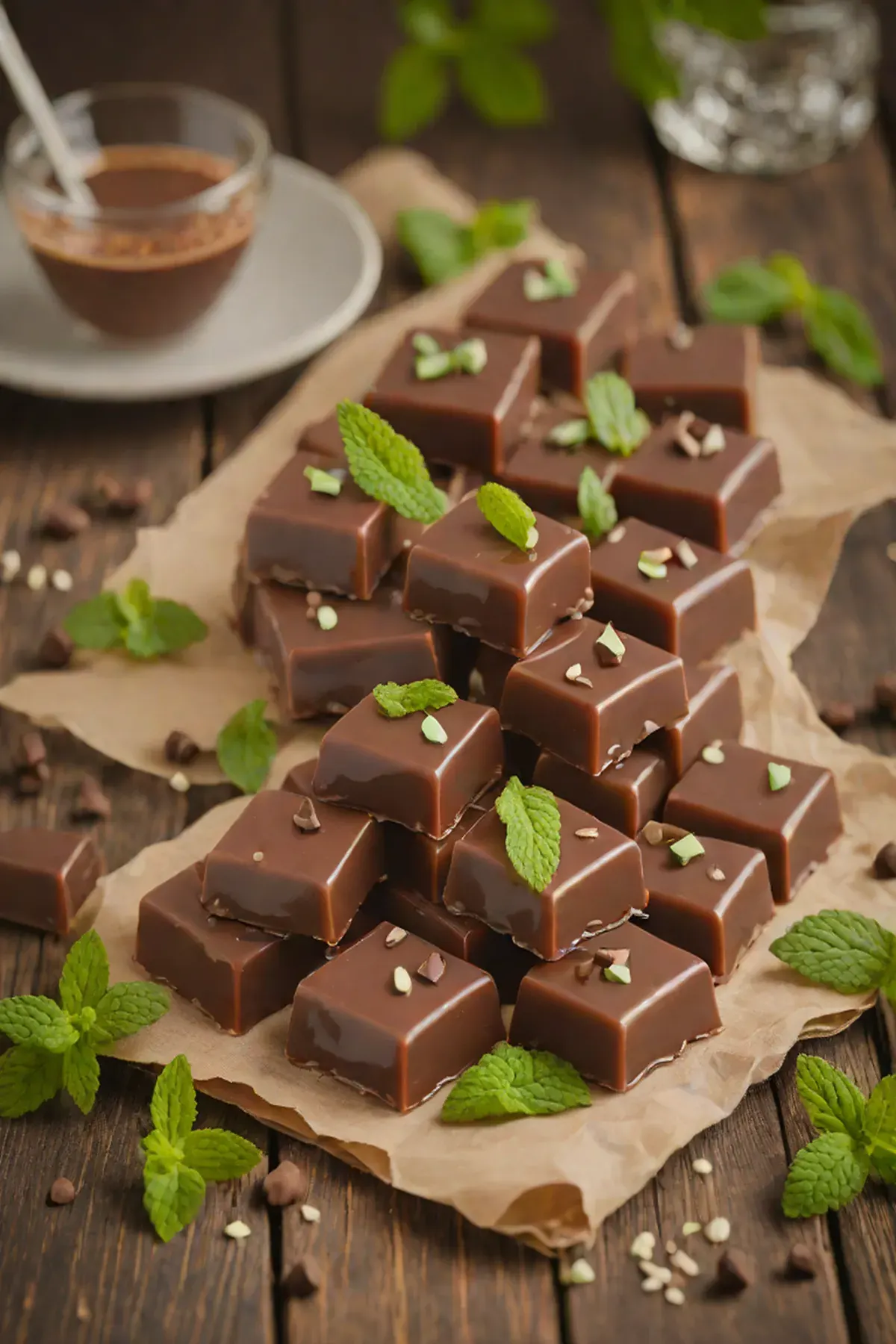 Mint Chocolate Caramels