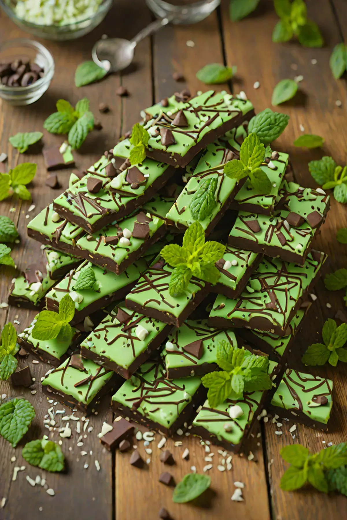 Mint Chocolate Chocolate Bark