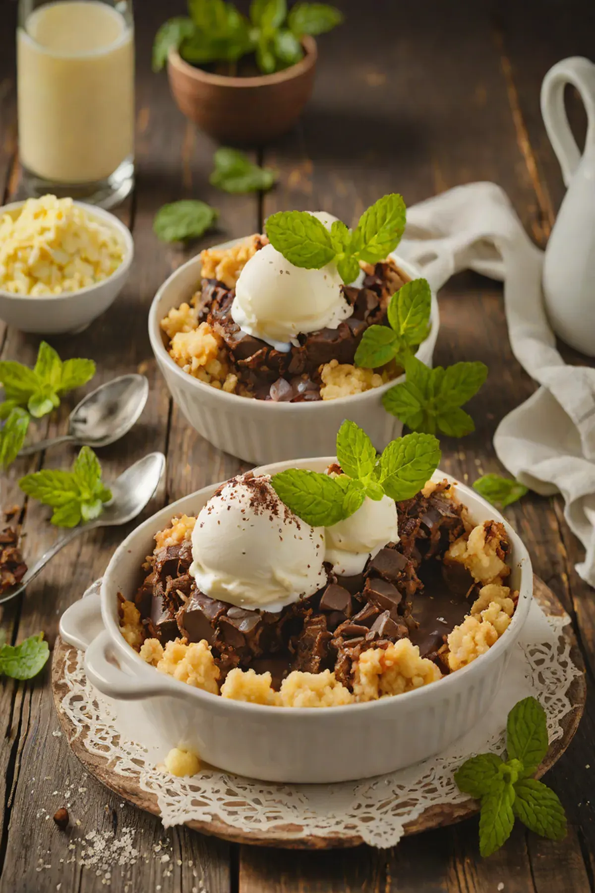 Mint Chocolate Cobbler