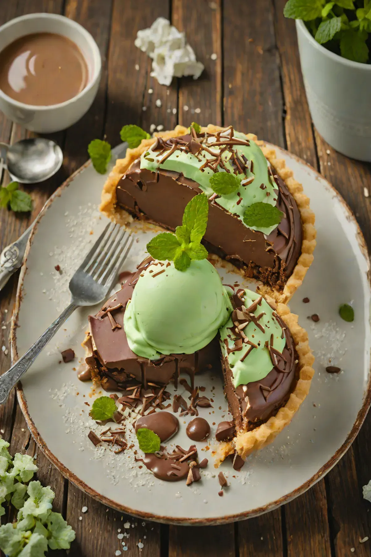 Mint Chocolate Ice Cream Pie