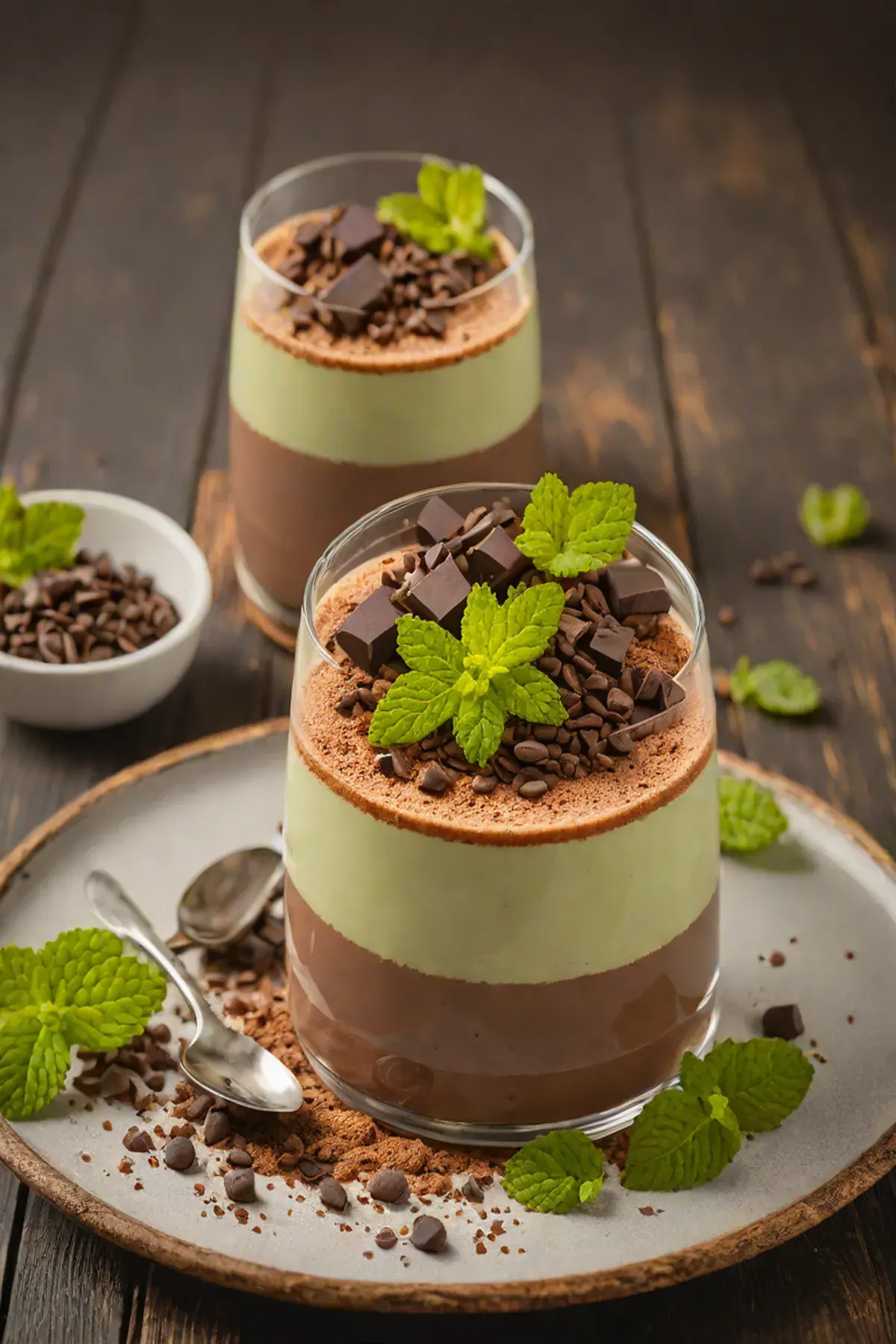 Mint Chocolate Panna Cotta