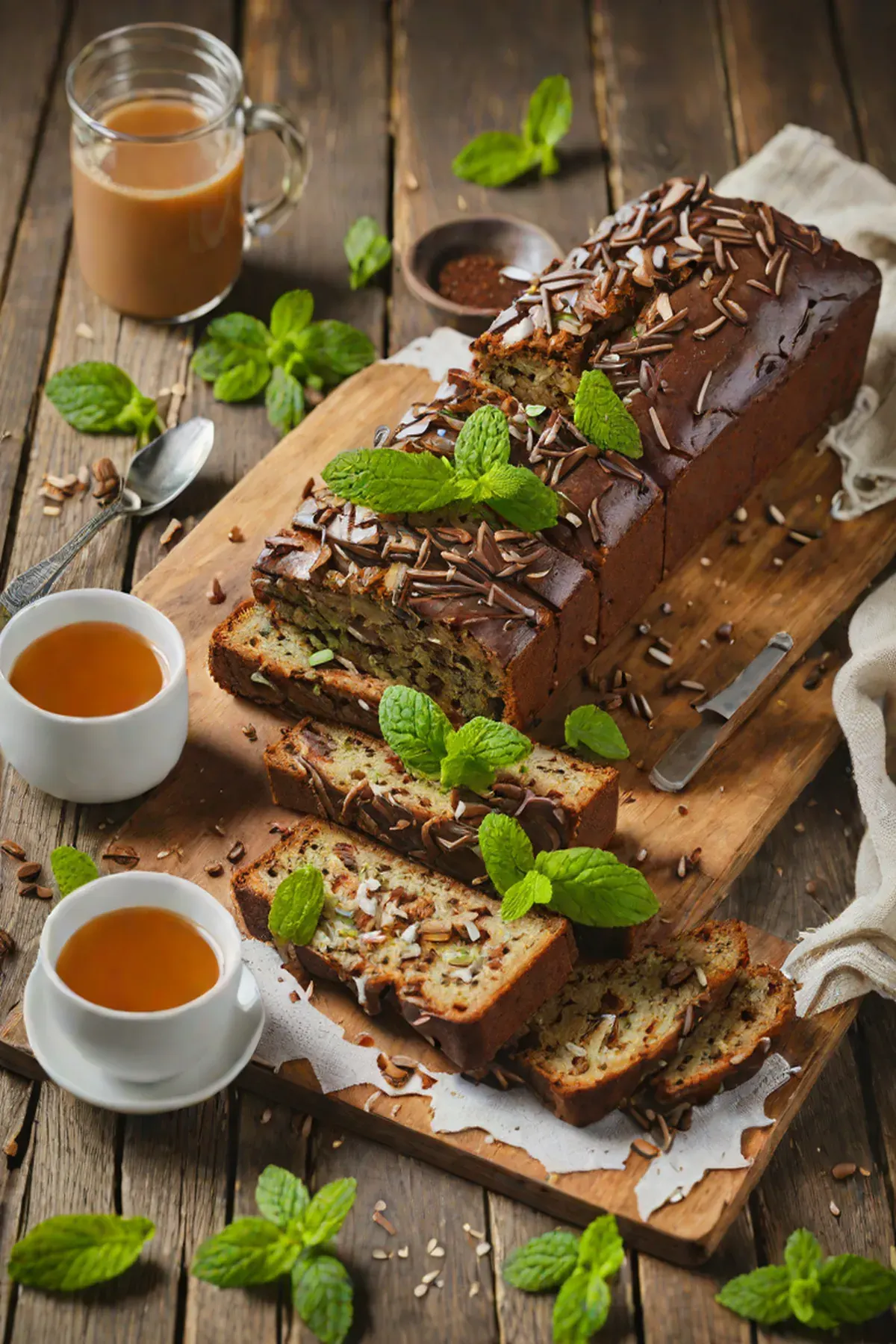 Mint Chocolate Tea Loaf