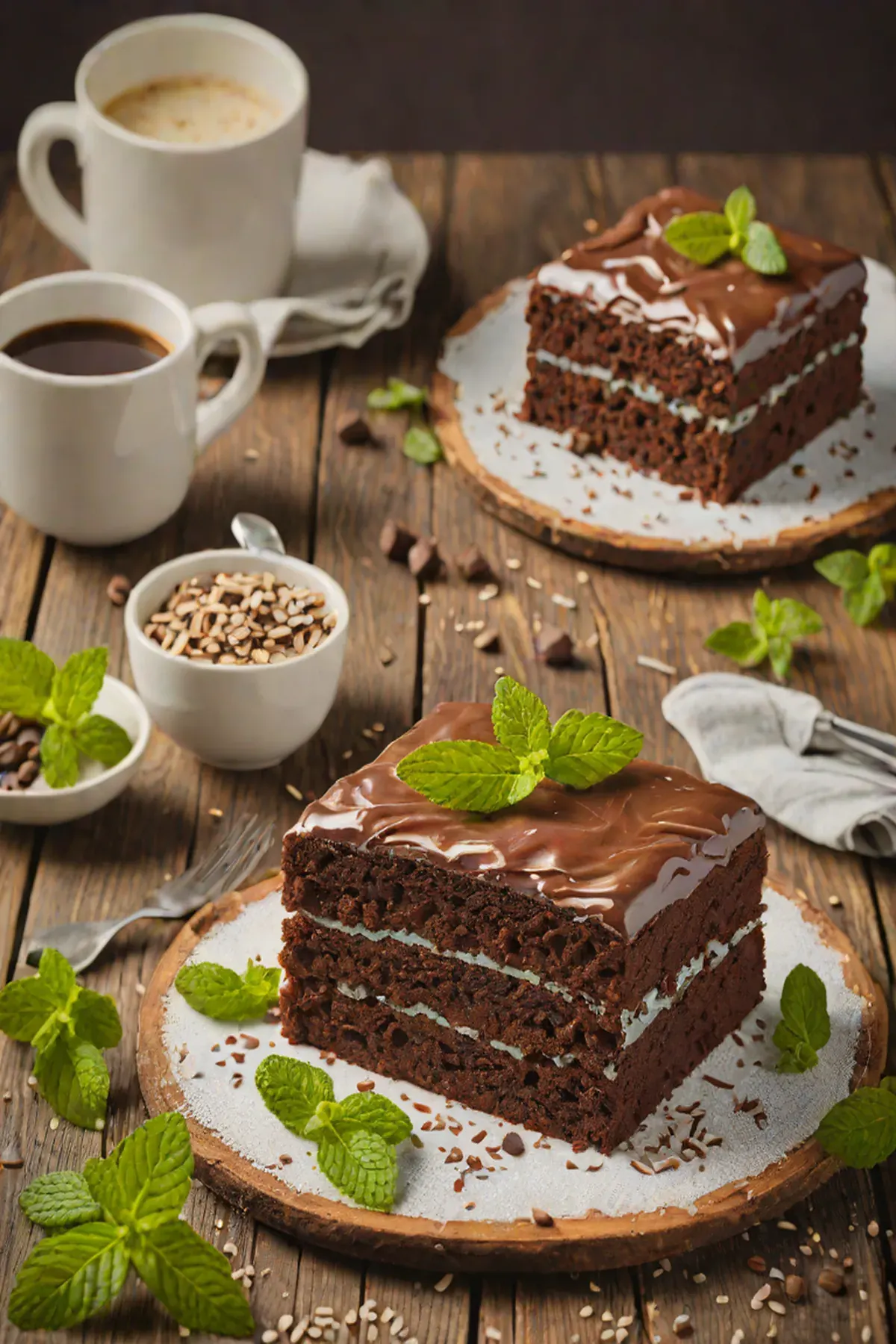 Mint Chocolate Traybake Cake