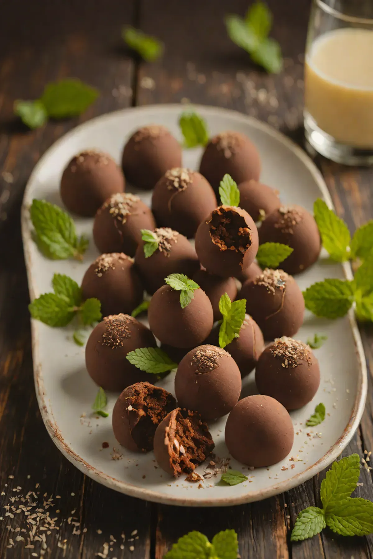 Mint Chocolate Truffles