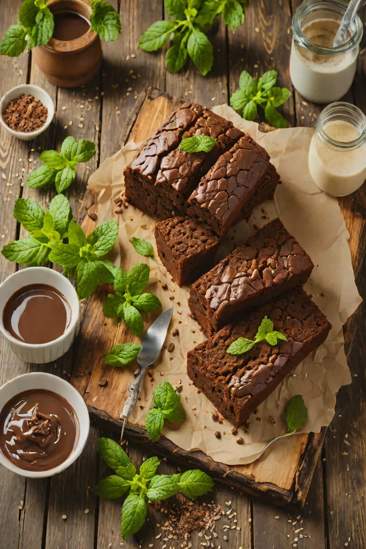Mint Chocolate Zucchini Bread