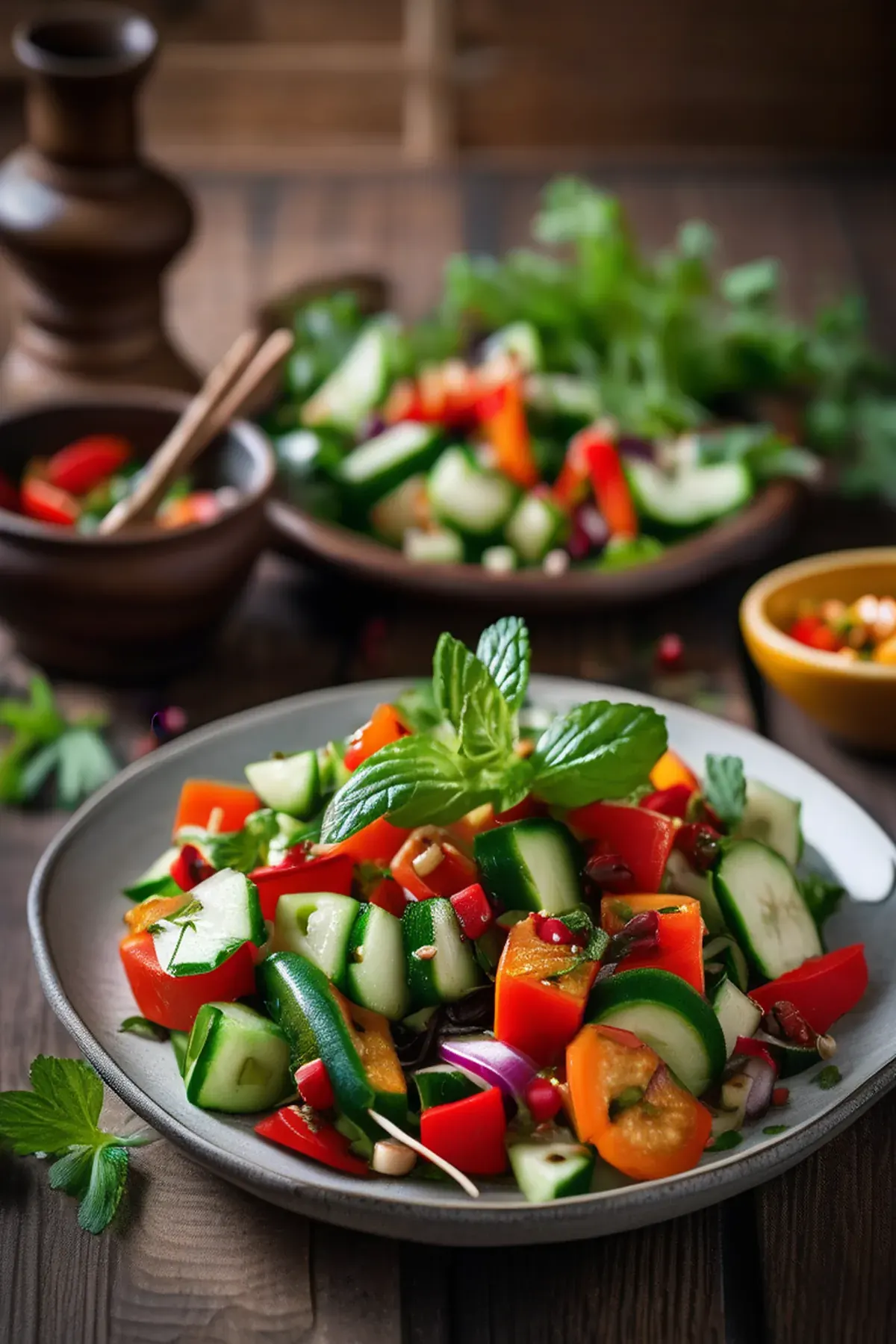 Moroccan Halloumi Salad