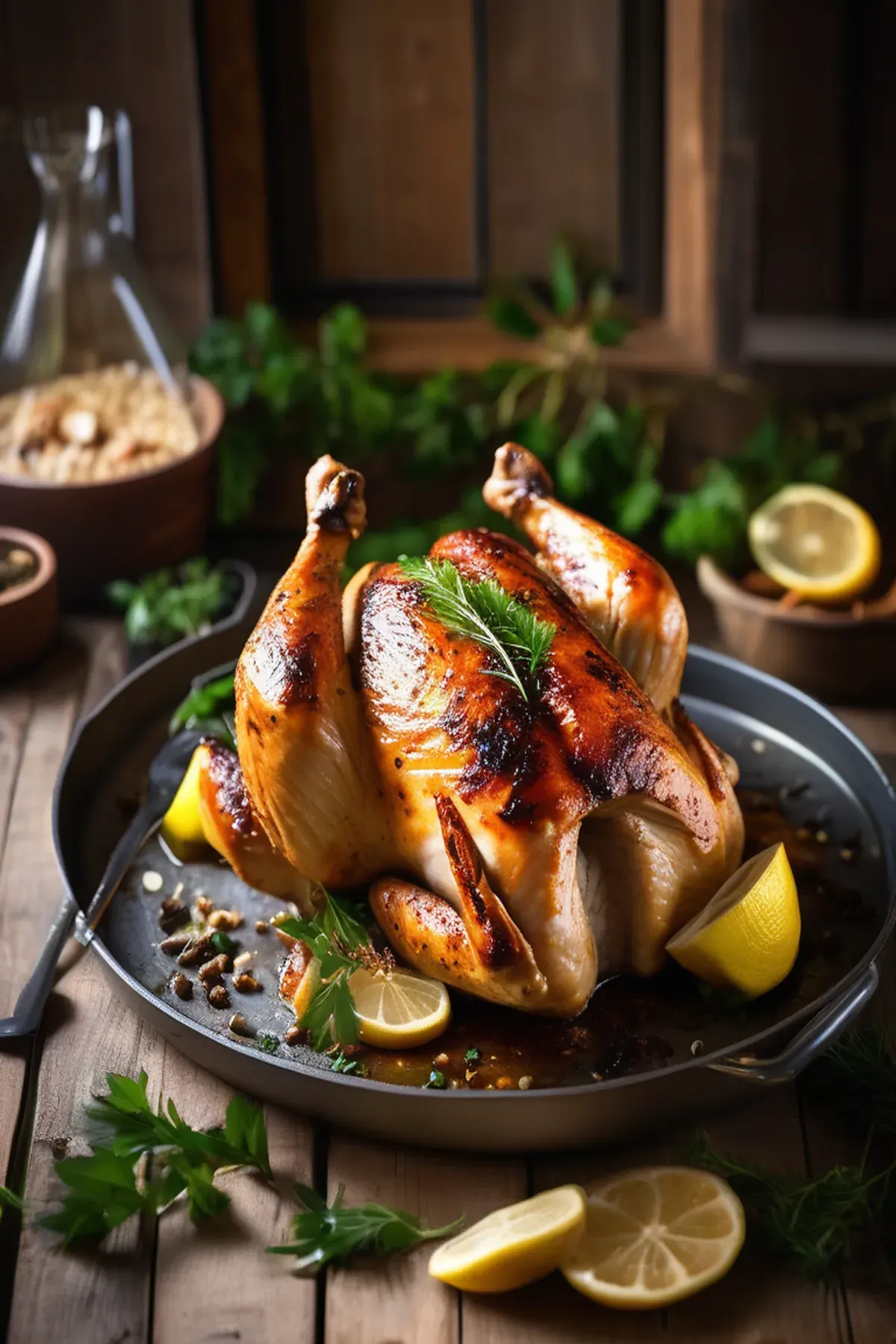 One-pan roast butter chicken
