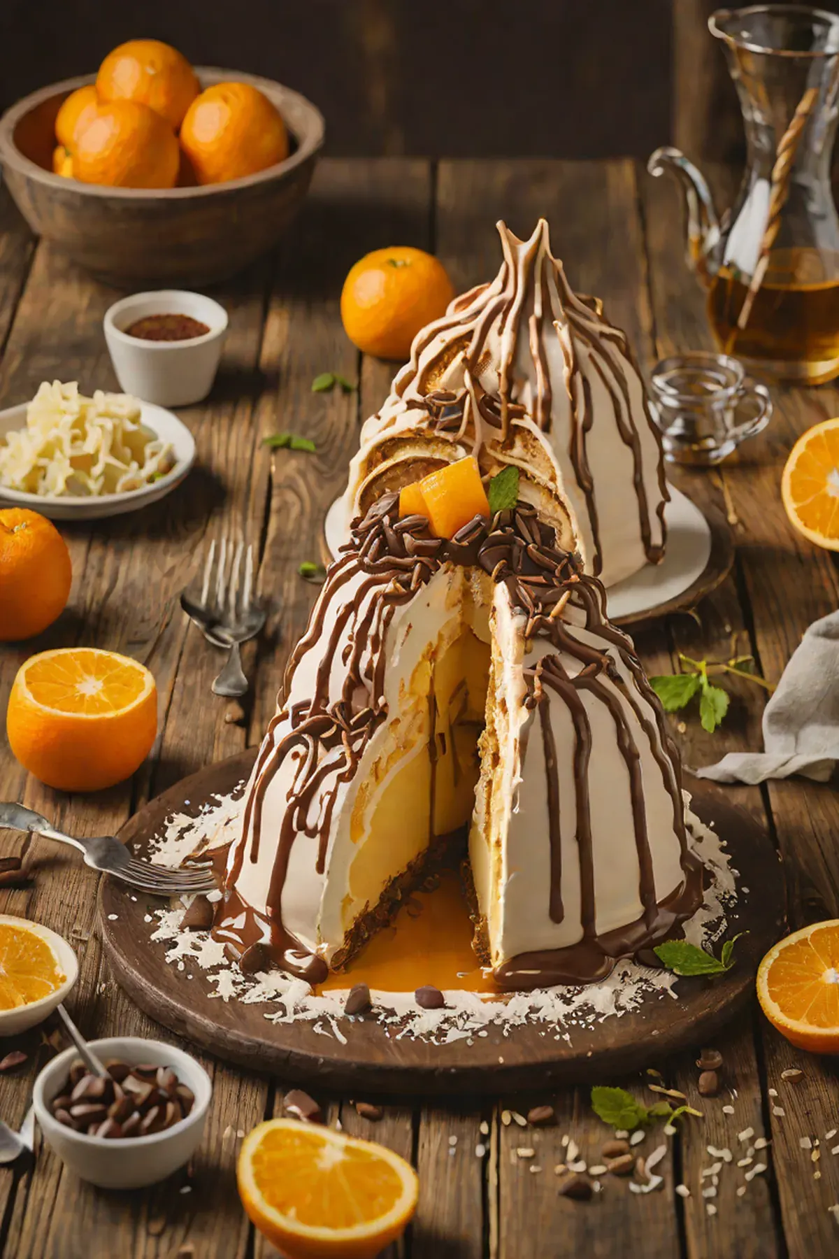 Orange Chocolate Baked Alaska