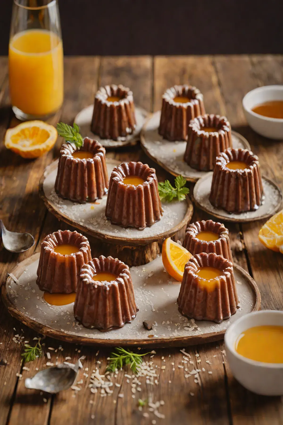 Orange Chocolate Cannelés