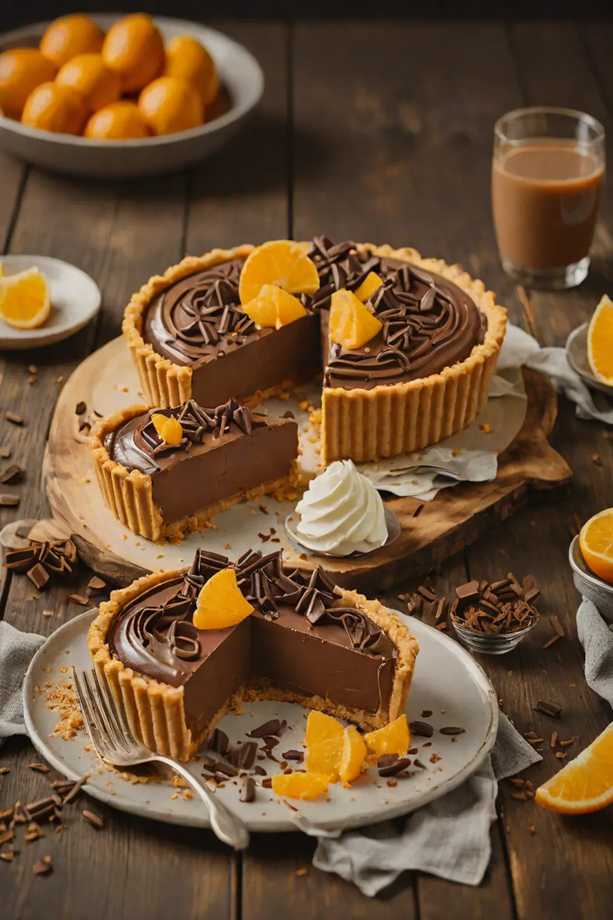 Orange Chocolate Chiffon Pie
