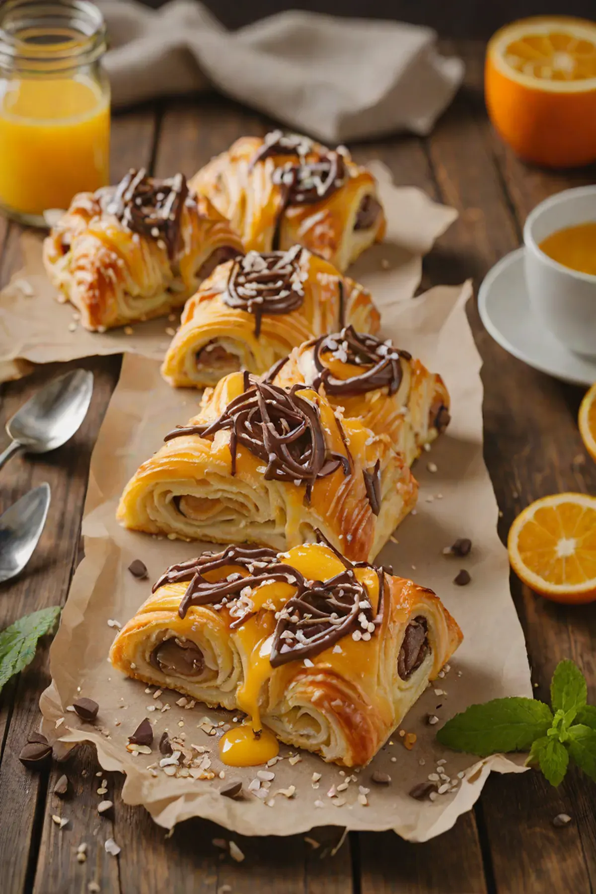 Orange Chocolate Danish Pastry