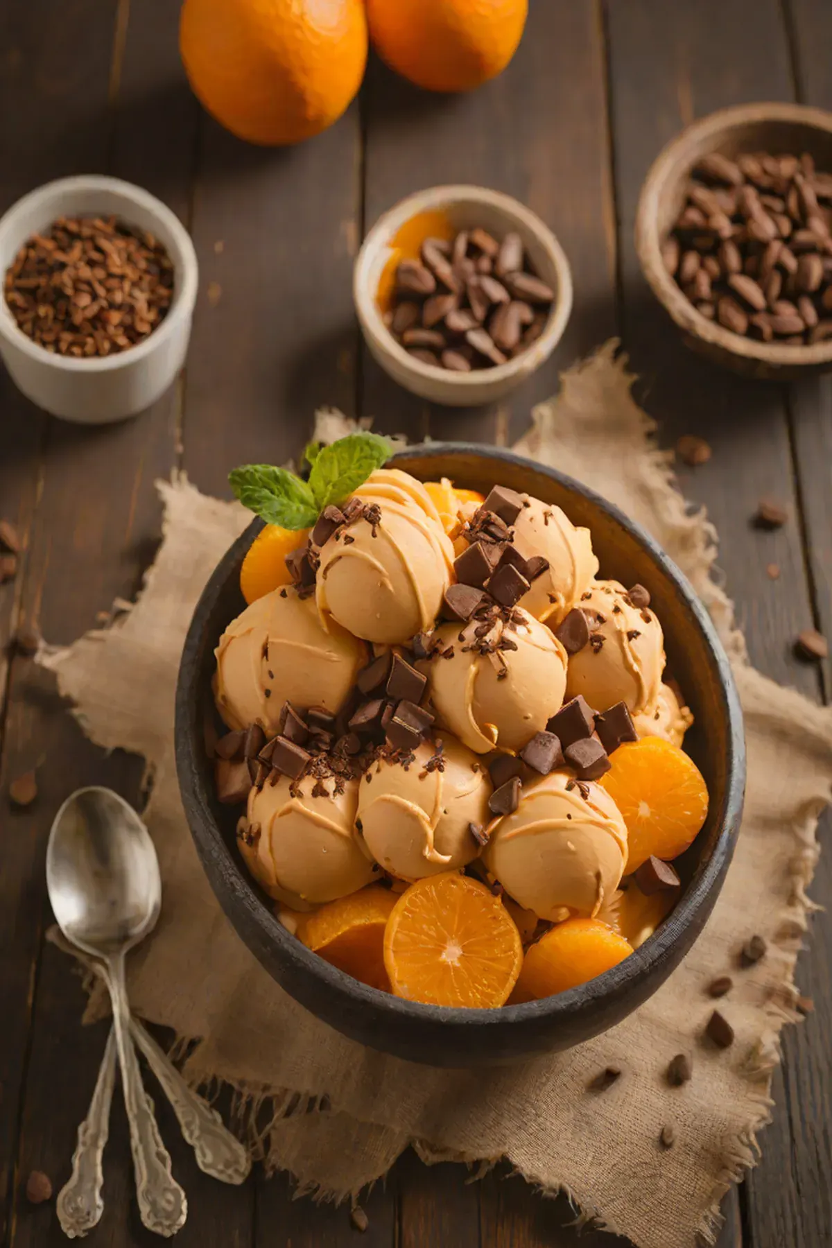 Orange Chocolate Frozen Yogurt