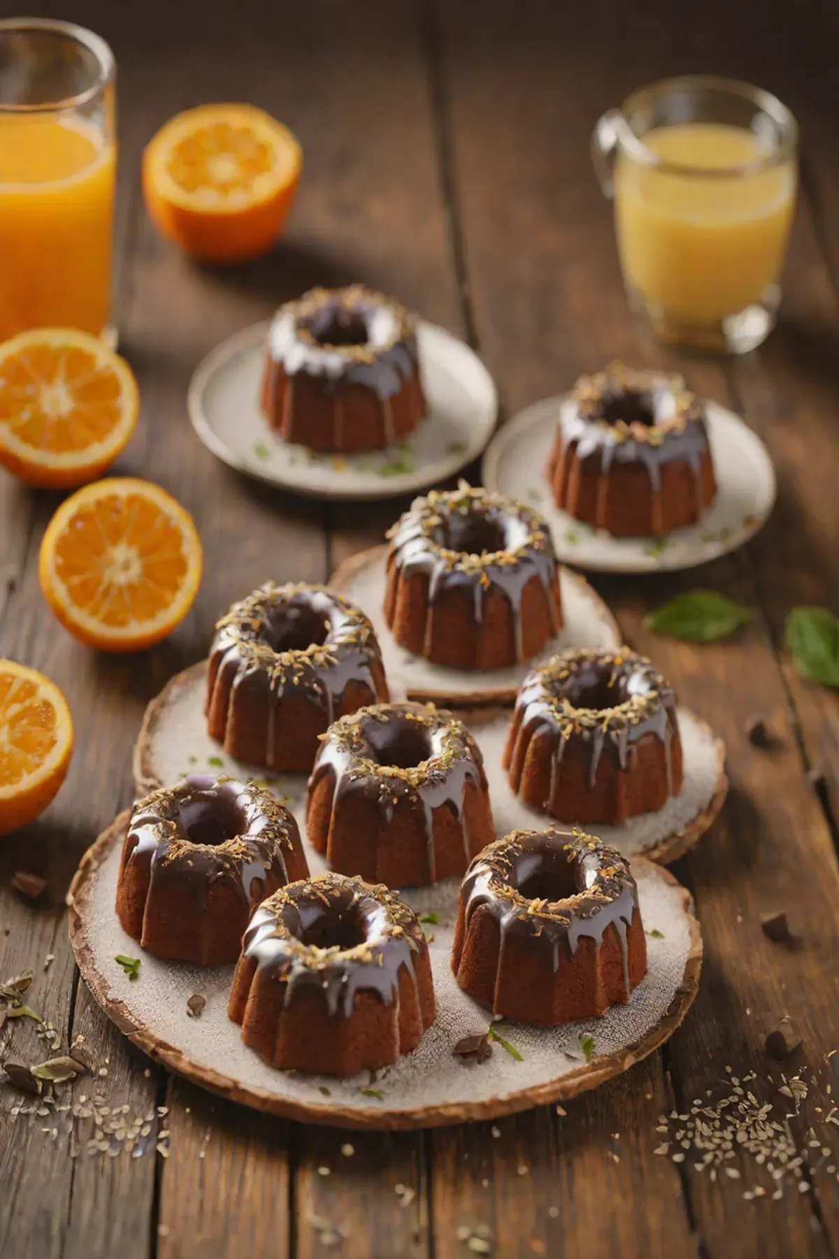 Orange Chocolate Mini Bundts