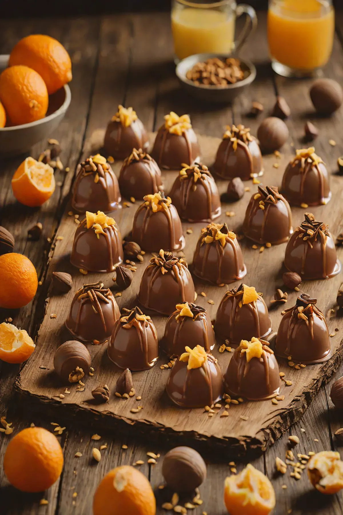 Orange Chocolate Pralines