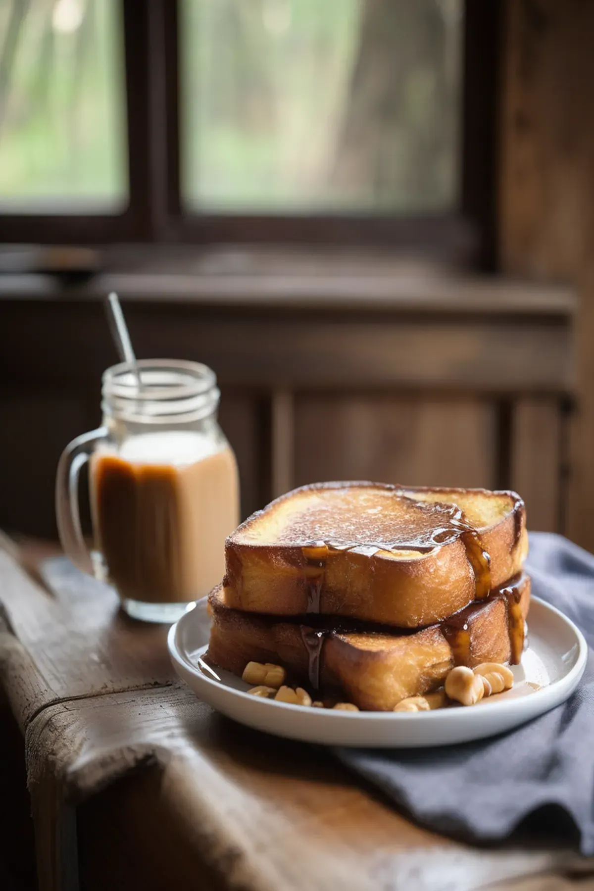Peanut butter-stuffed French toast