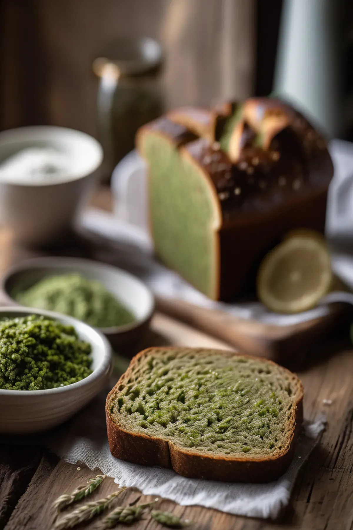 Pesto Rye Bread