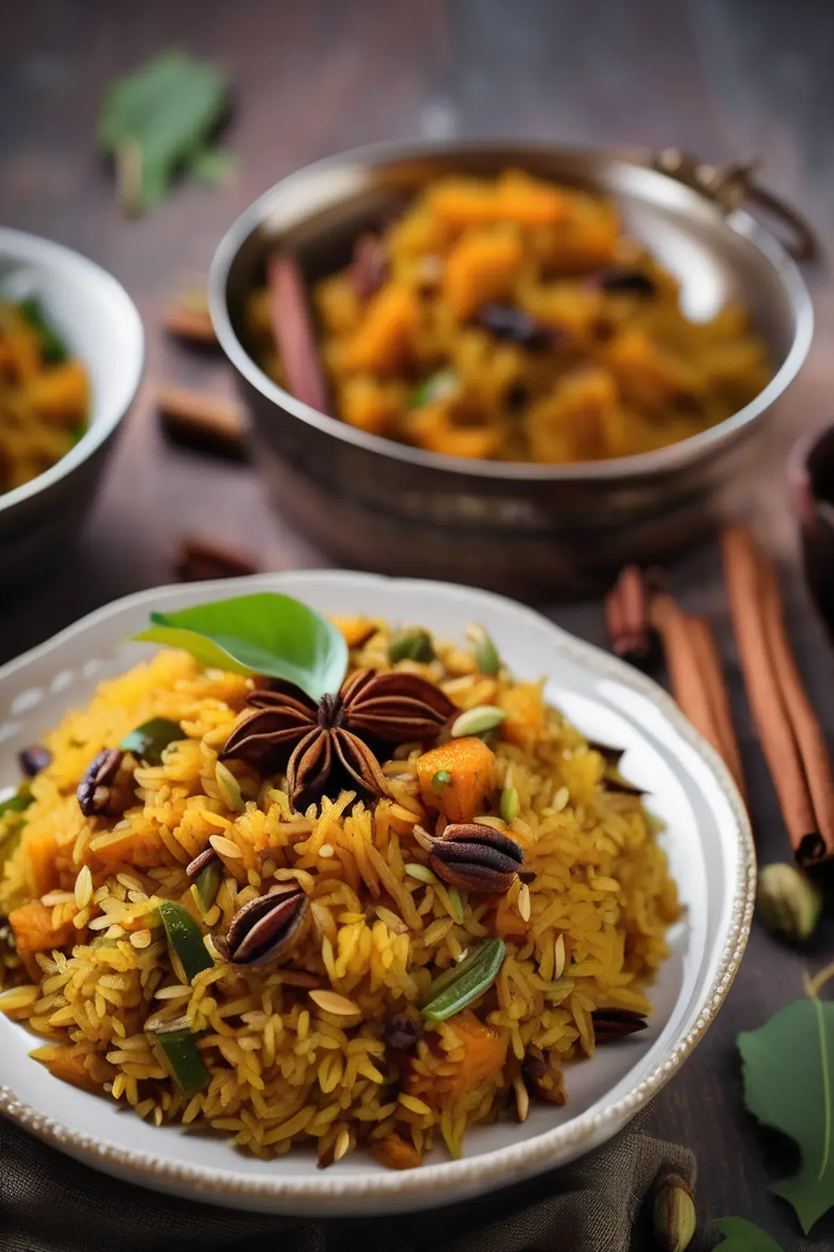 Pumpkin biryani