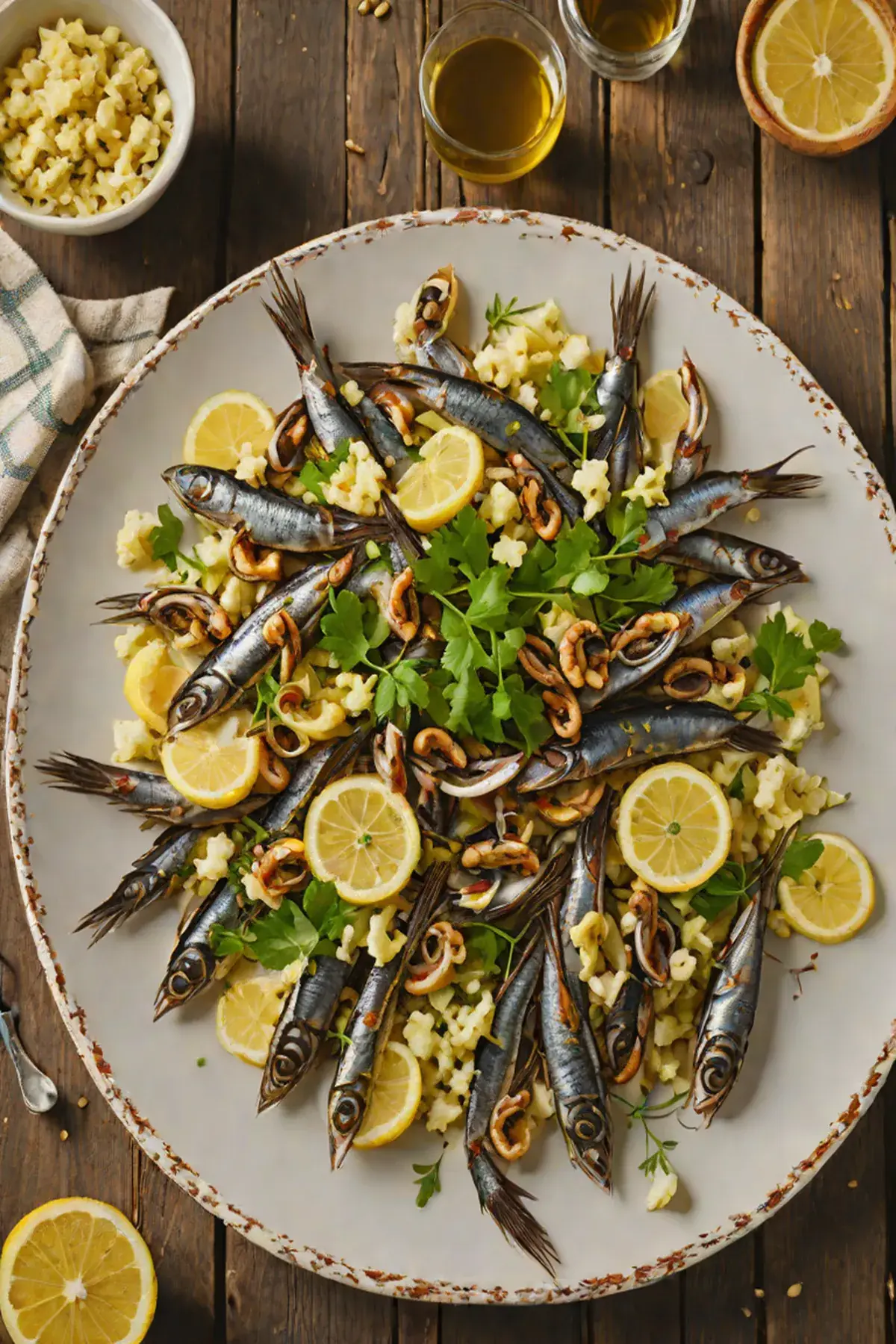 Roasted Anchovies with Cauliflower