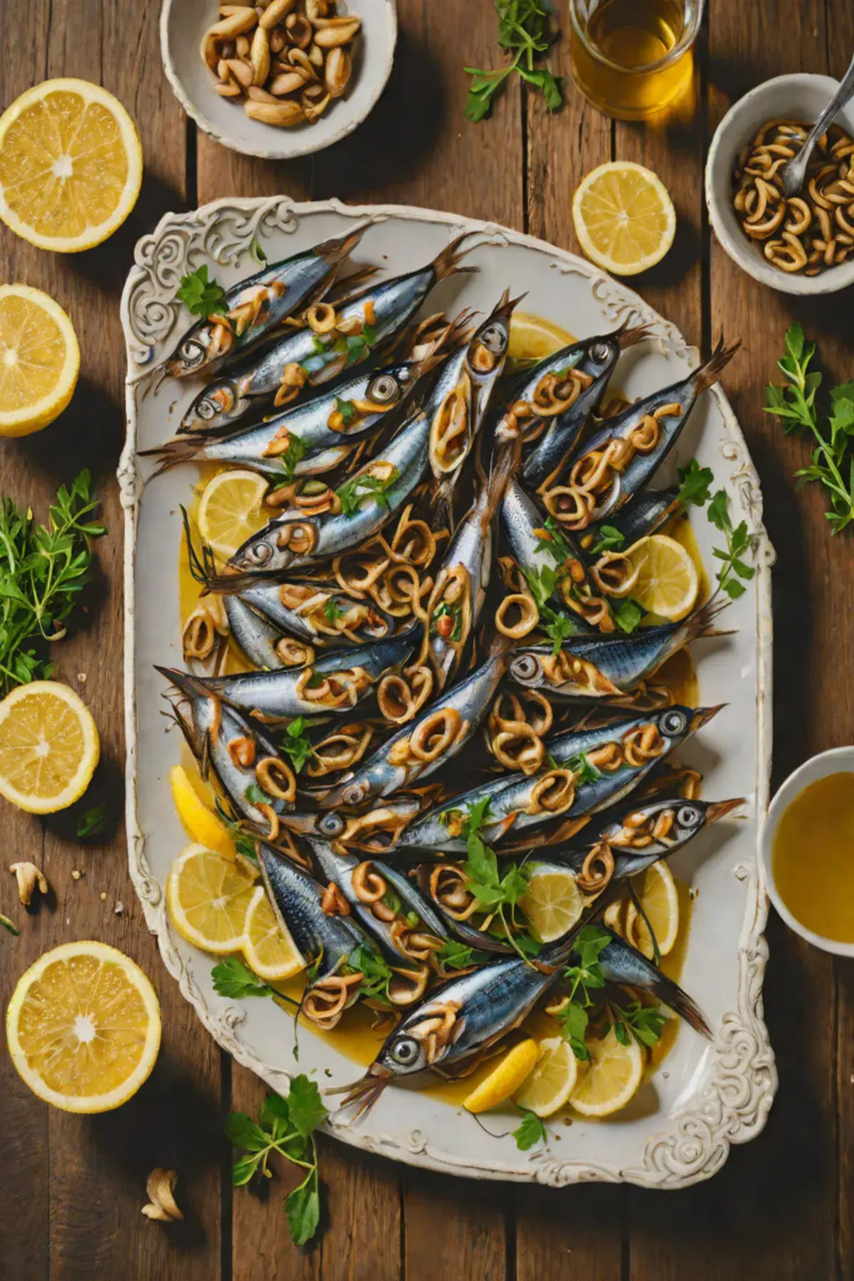 Roasted Anchovies with Ginger