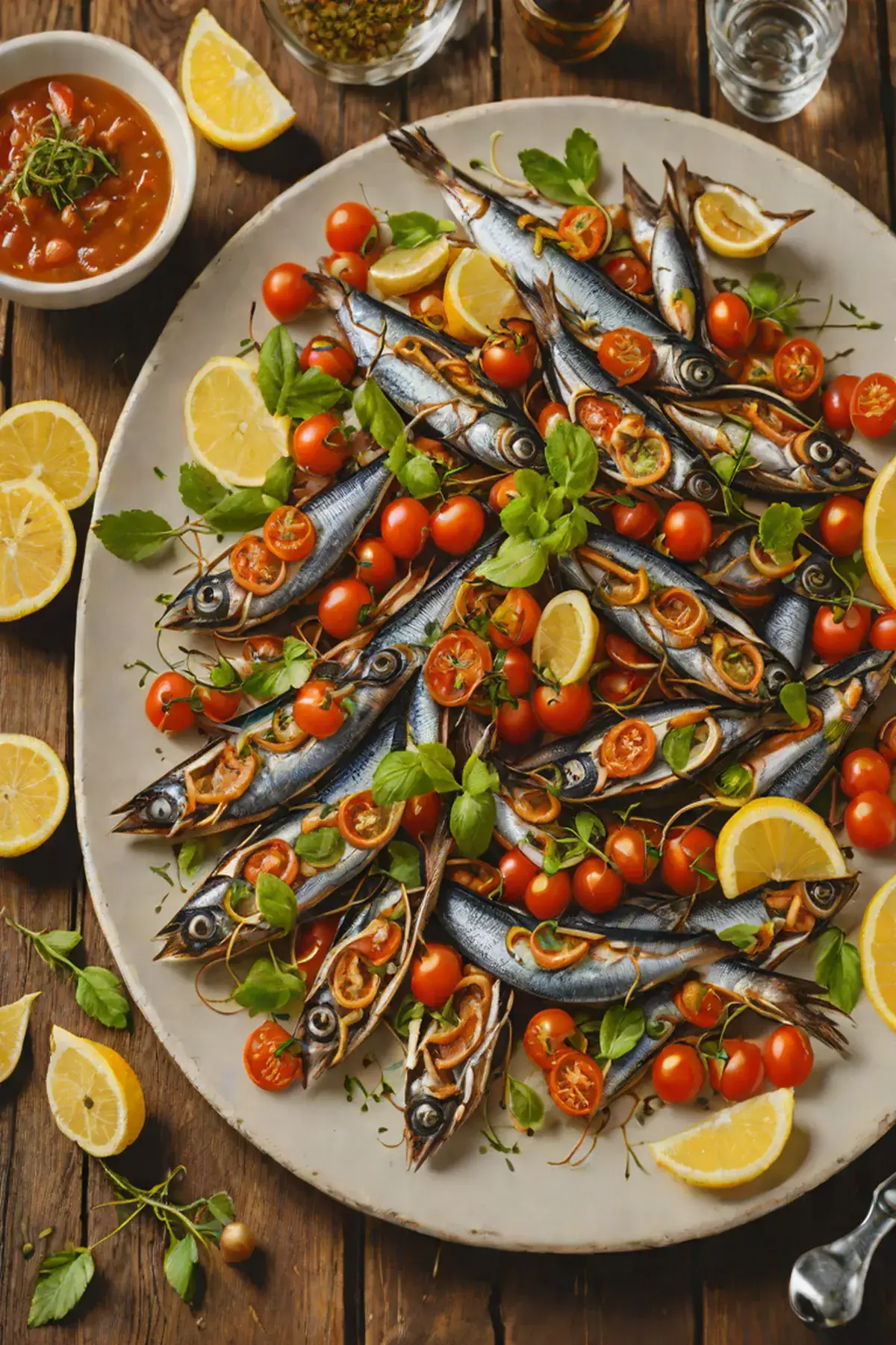 Roasted Anchovies with Tomato