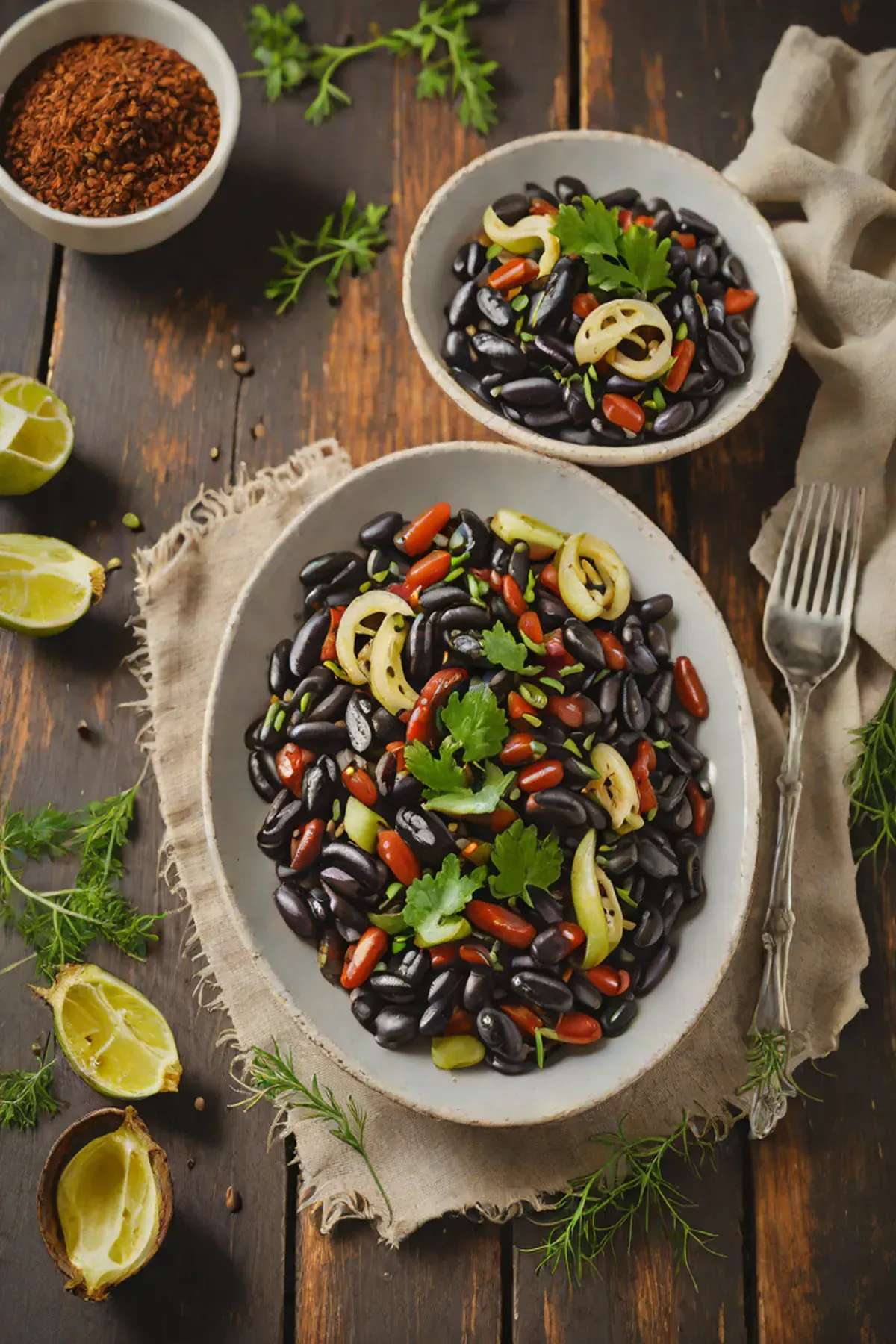 Roasted Black Beans with Fennel