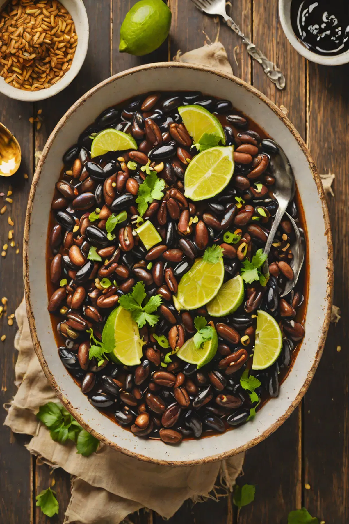 Roasted Black Beans with Ginger