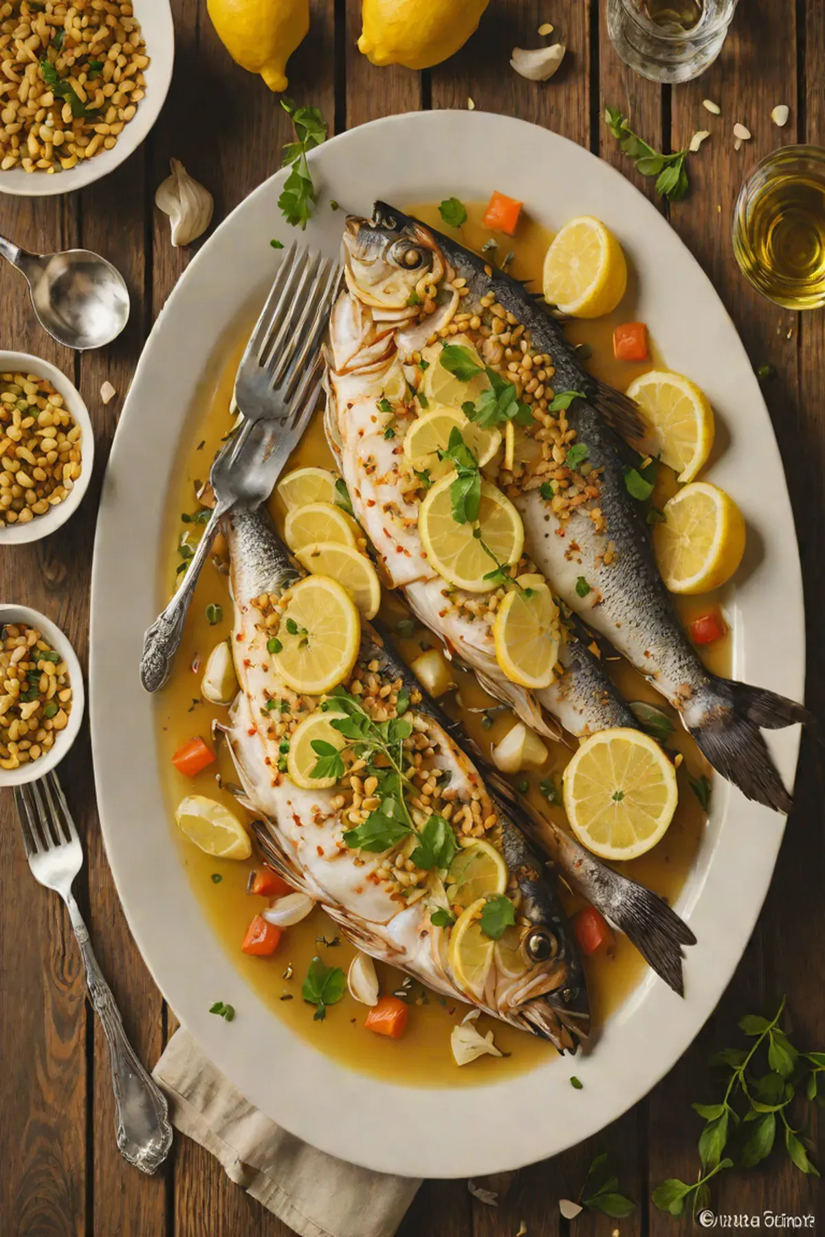 Roasted Catfish with Garlic