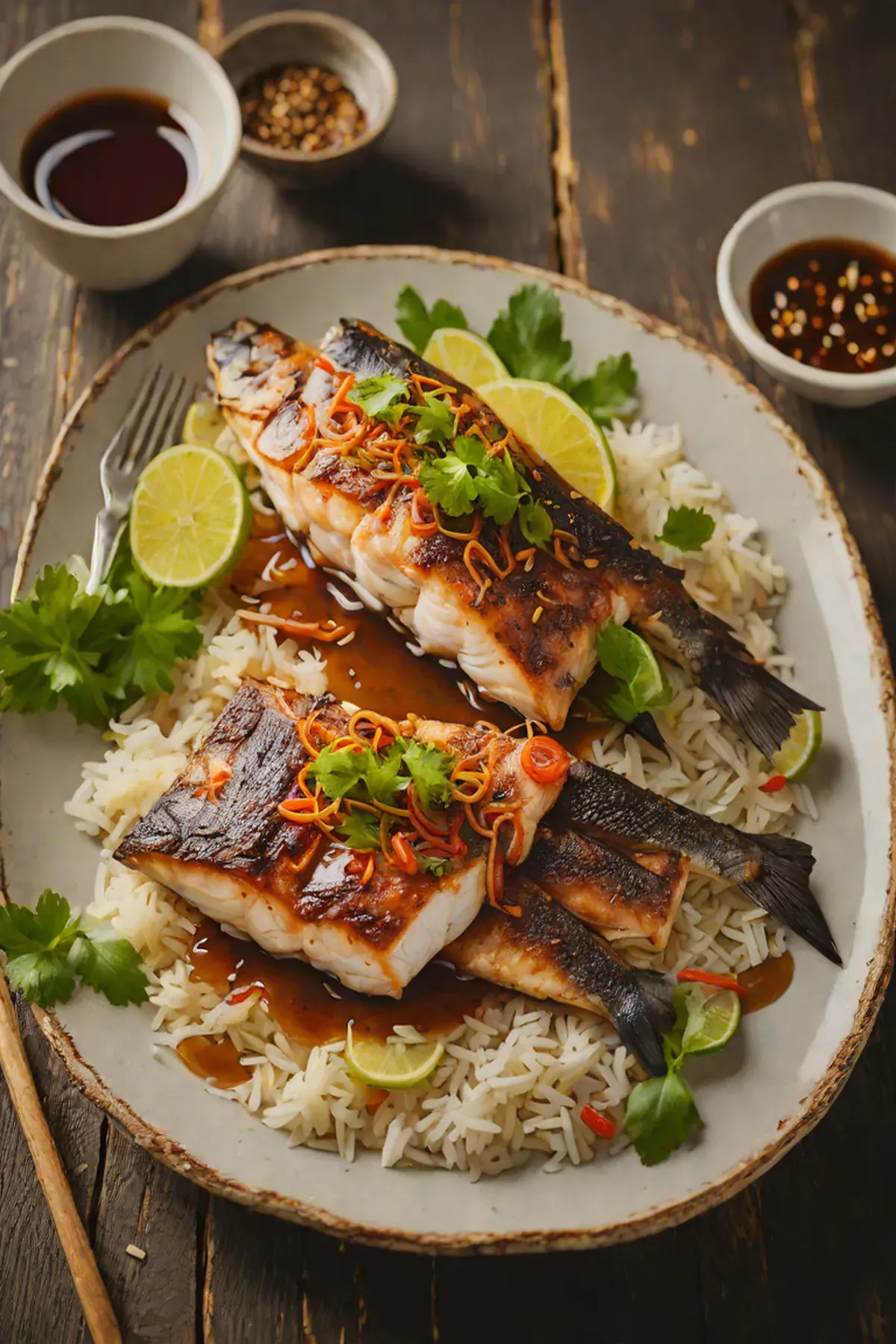 Roasted Catfish with Ginger