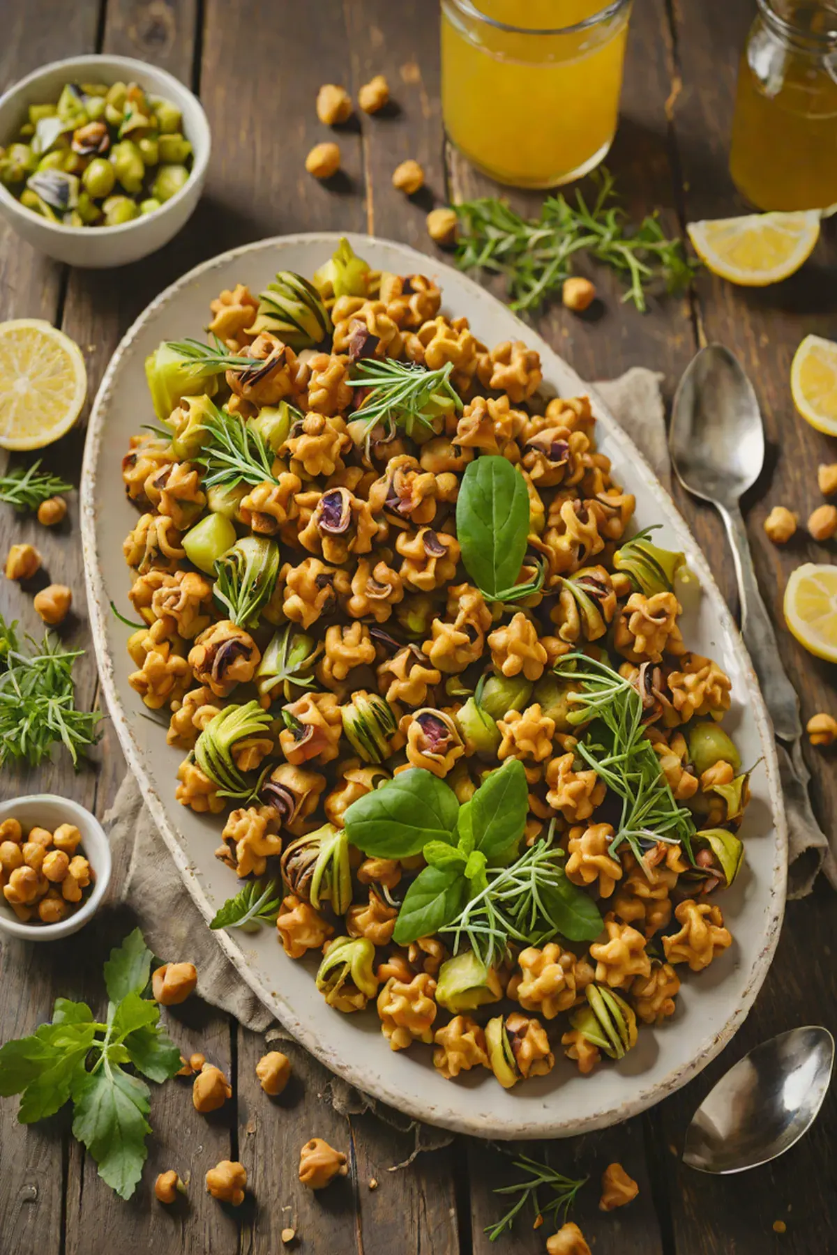 Roasted Chickpeas with Artichoke