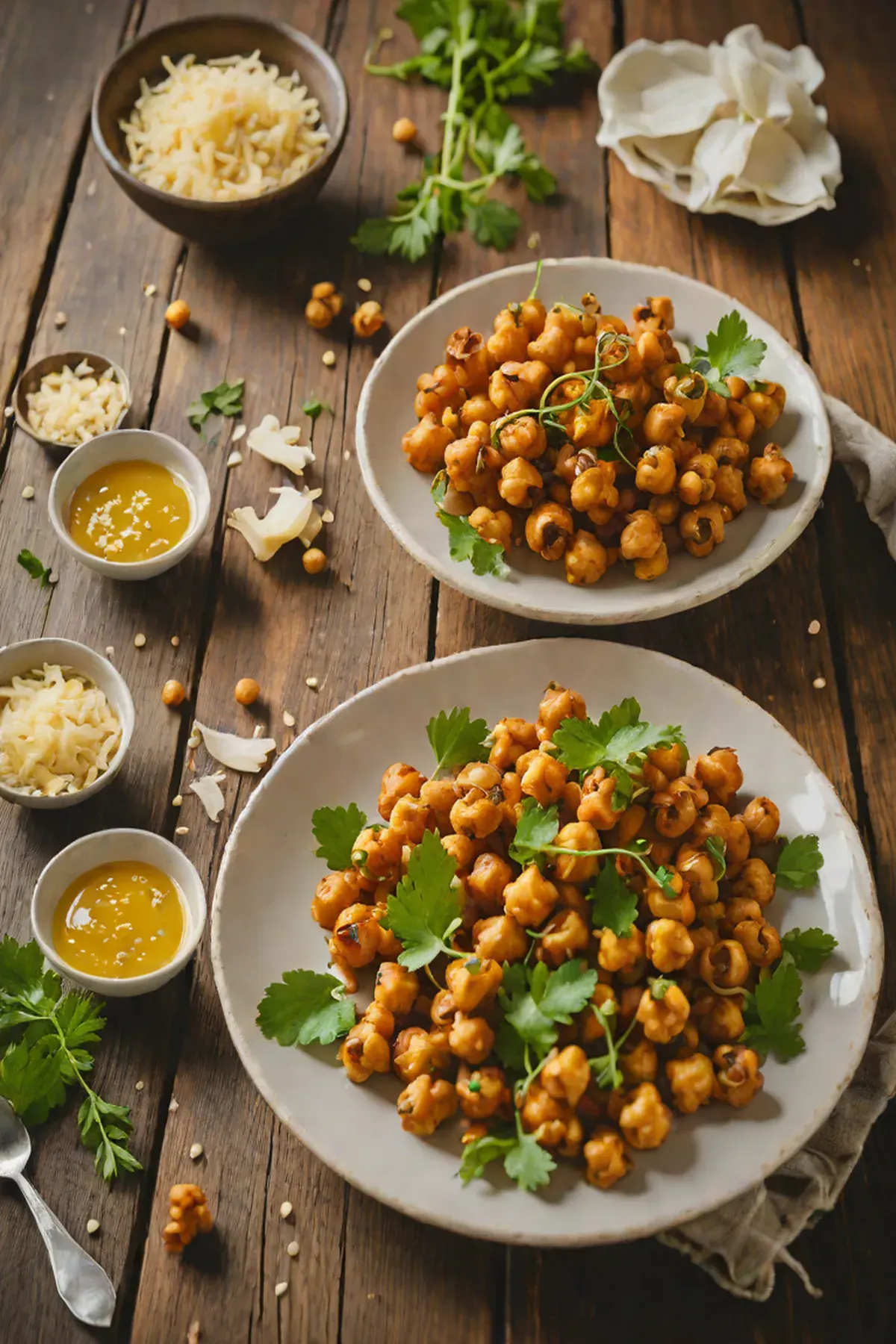 Roasted Chickpeas with Daikon