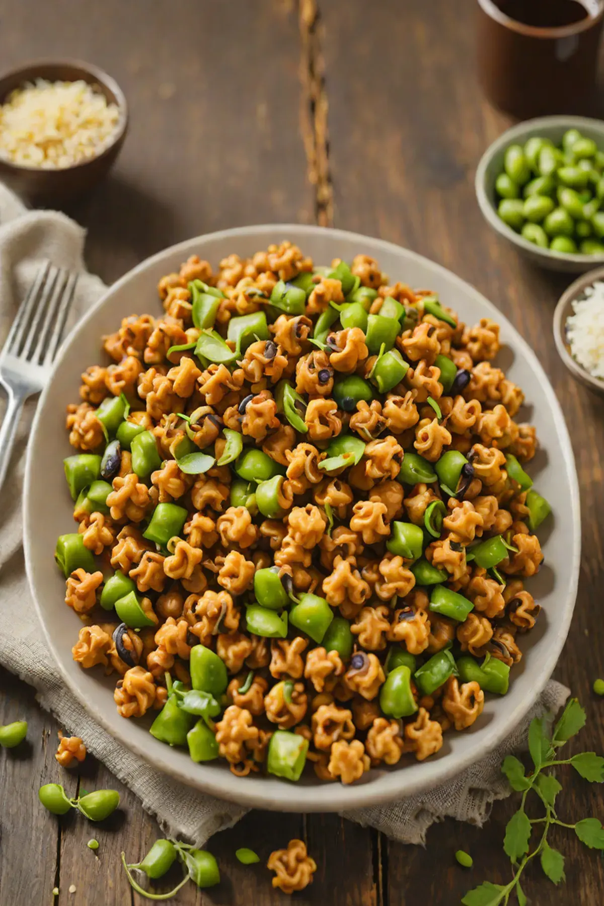 Roasted Chickpeas with Edamame