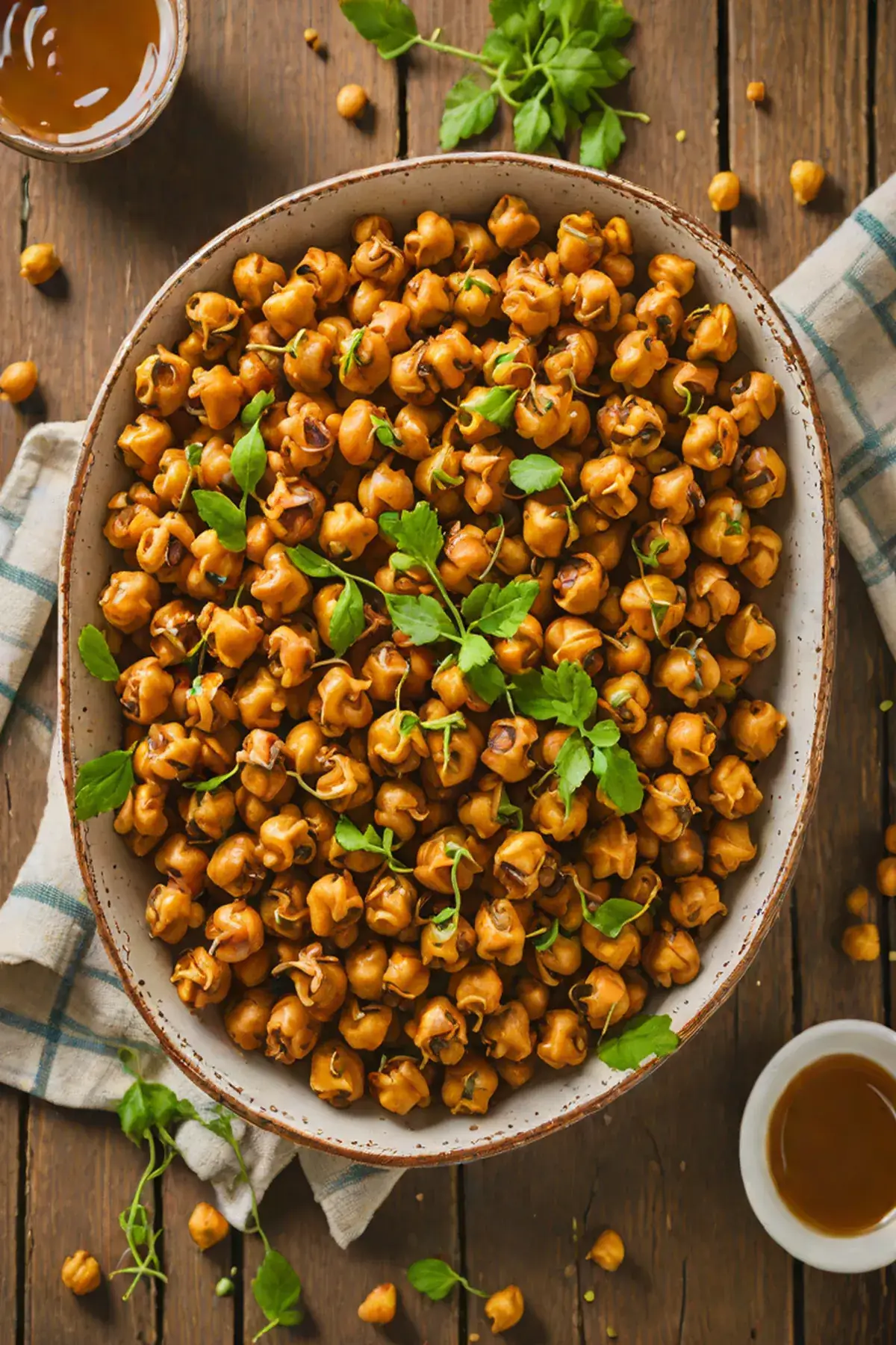 Roasted Chickpeas with Pea