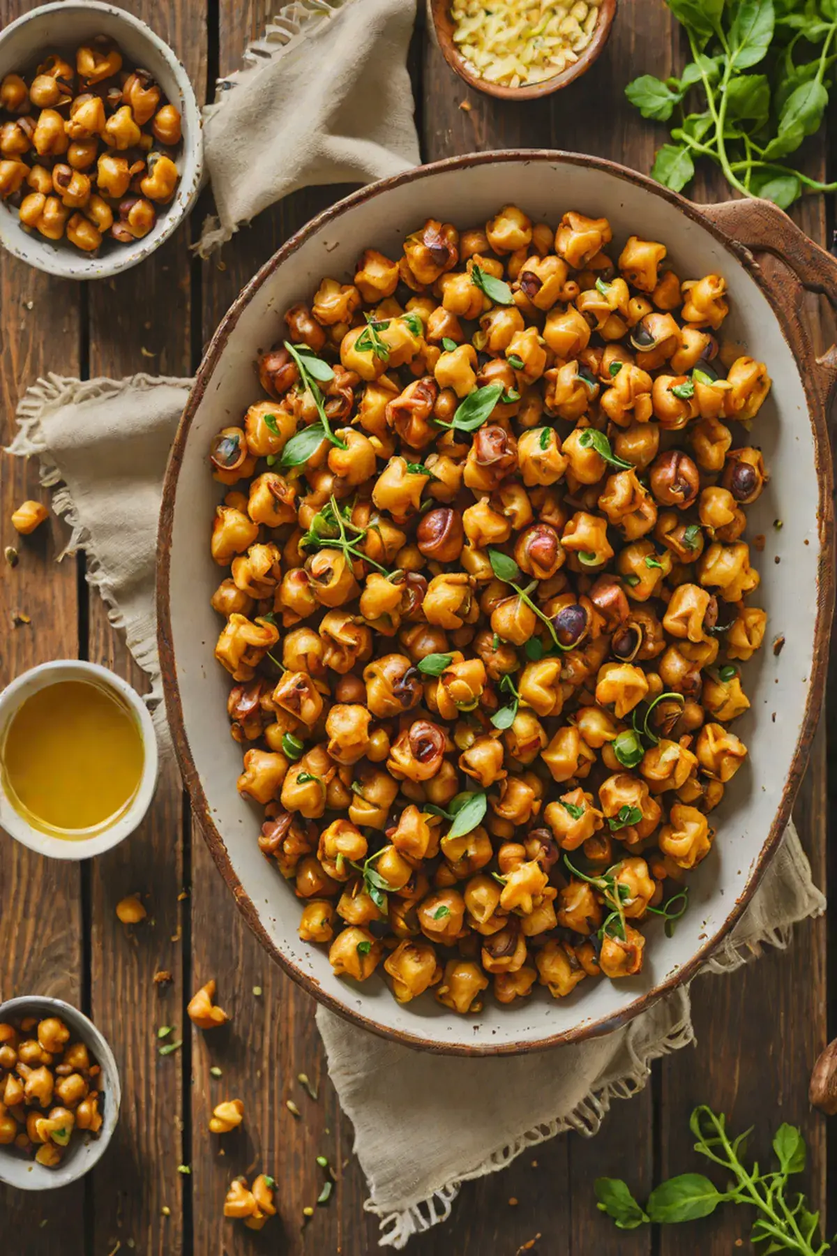 Roasted Chickpeas with Potato