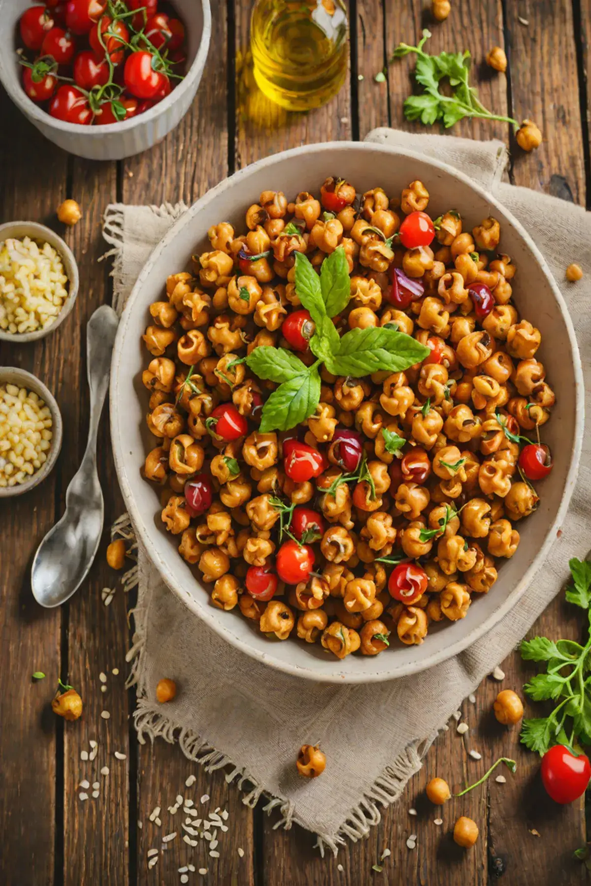 Roasted Chickpeas with Tomato