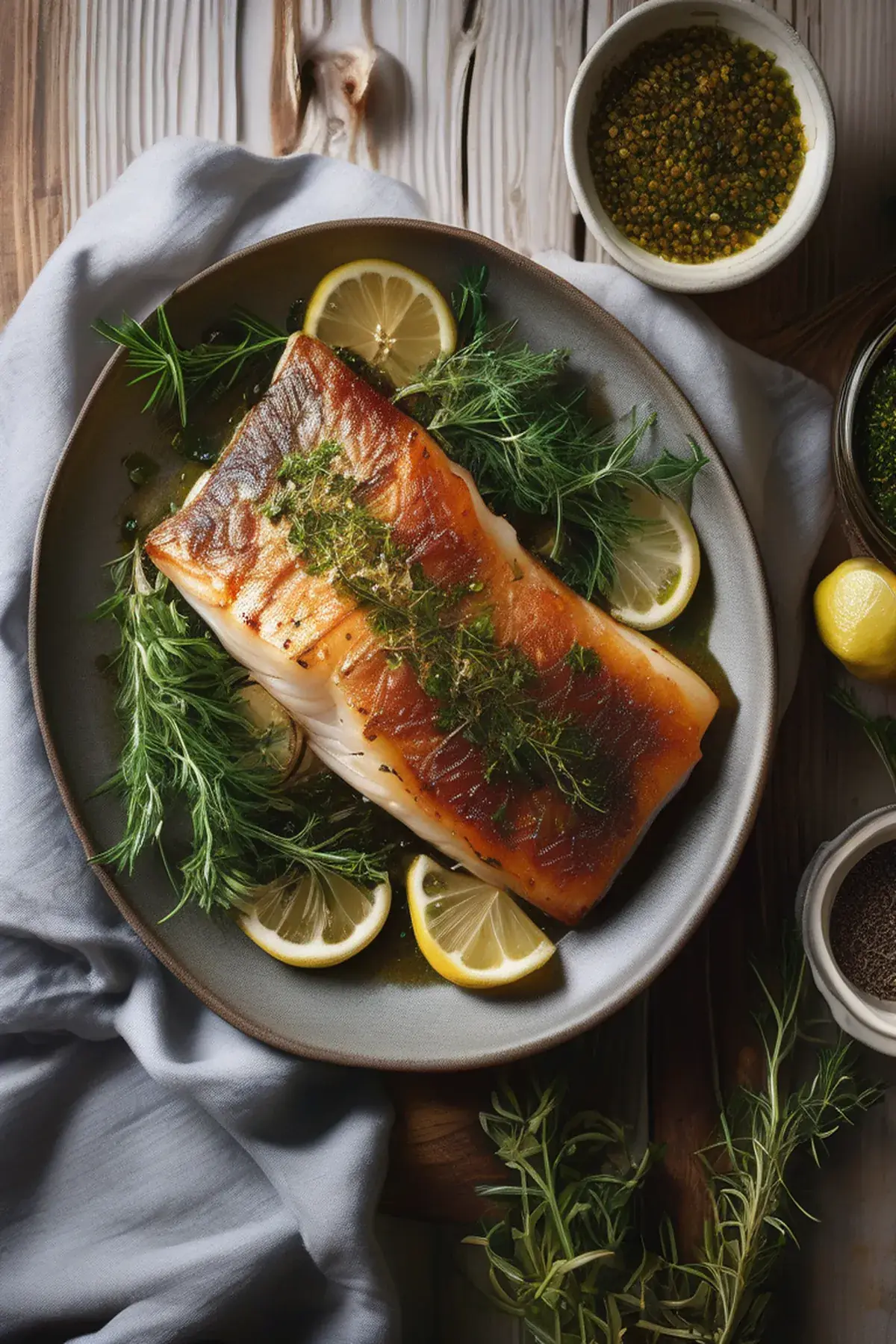 Roasted Cod with Garlic