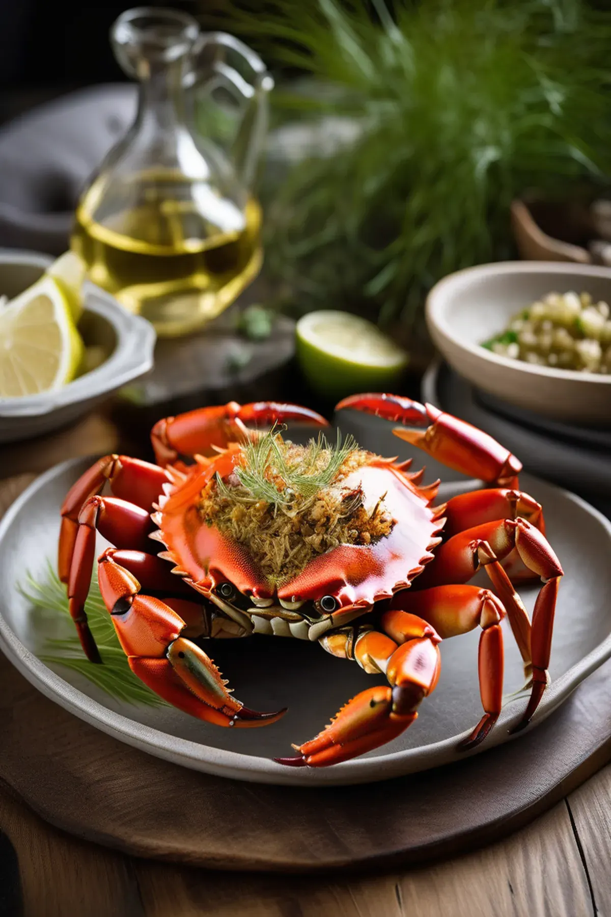 Roasted Crab with Fennel