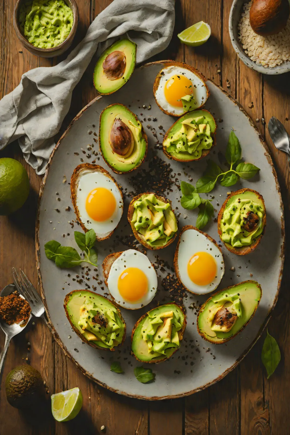 Roasted Eggs with Avocado