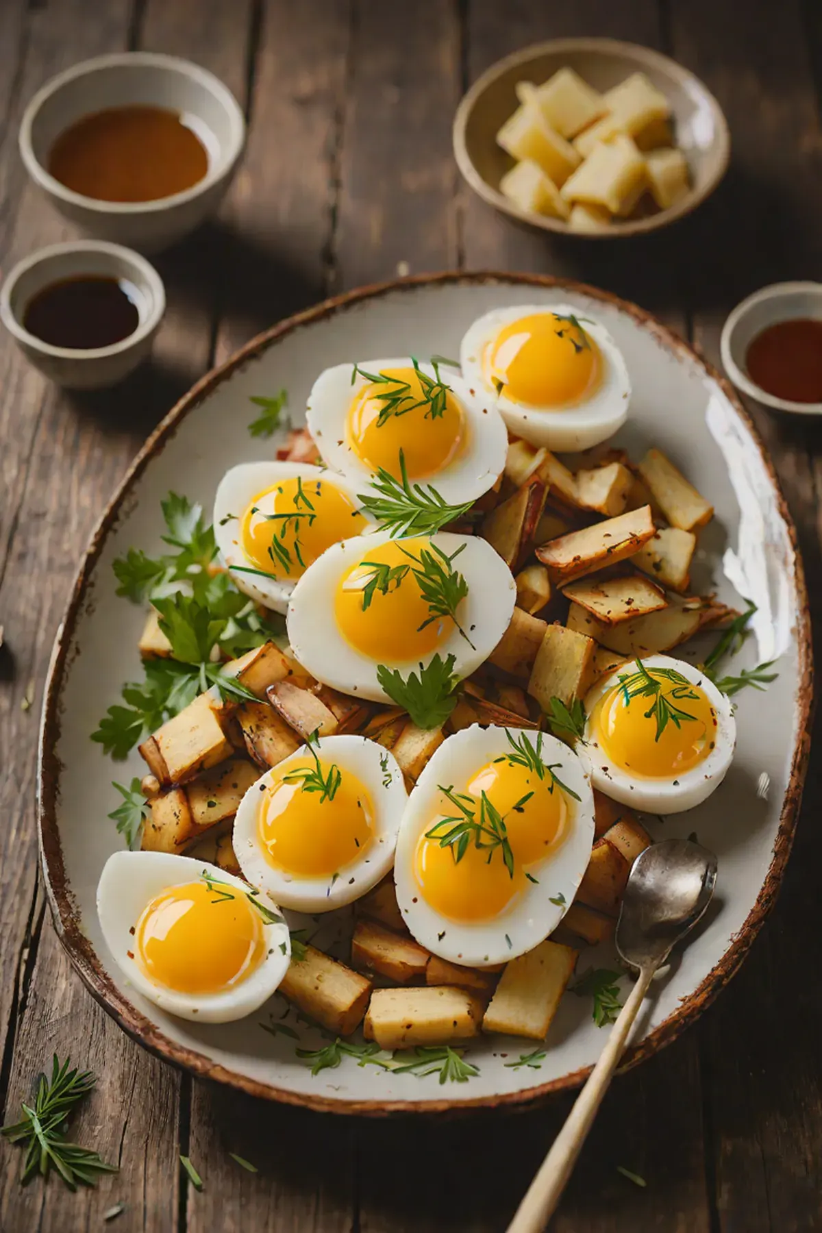 Roasted Eggs with Bamboo Shoot