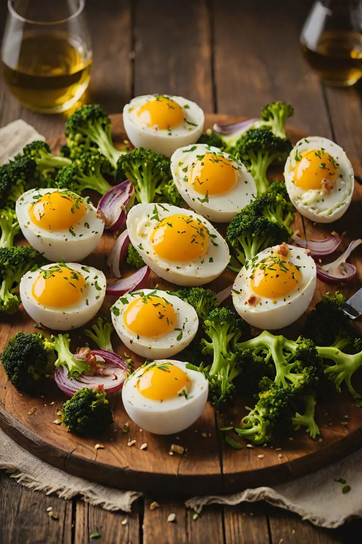 Roasted Eggs with Broccoli