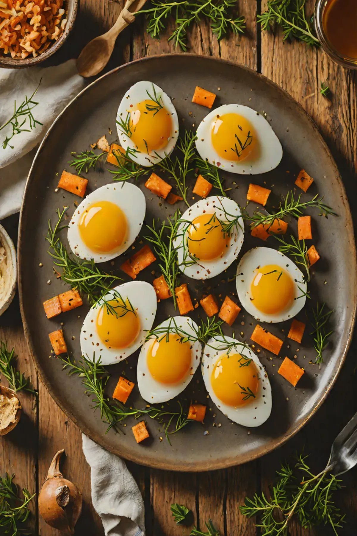 Roasted Eggs with Carrot