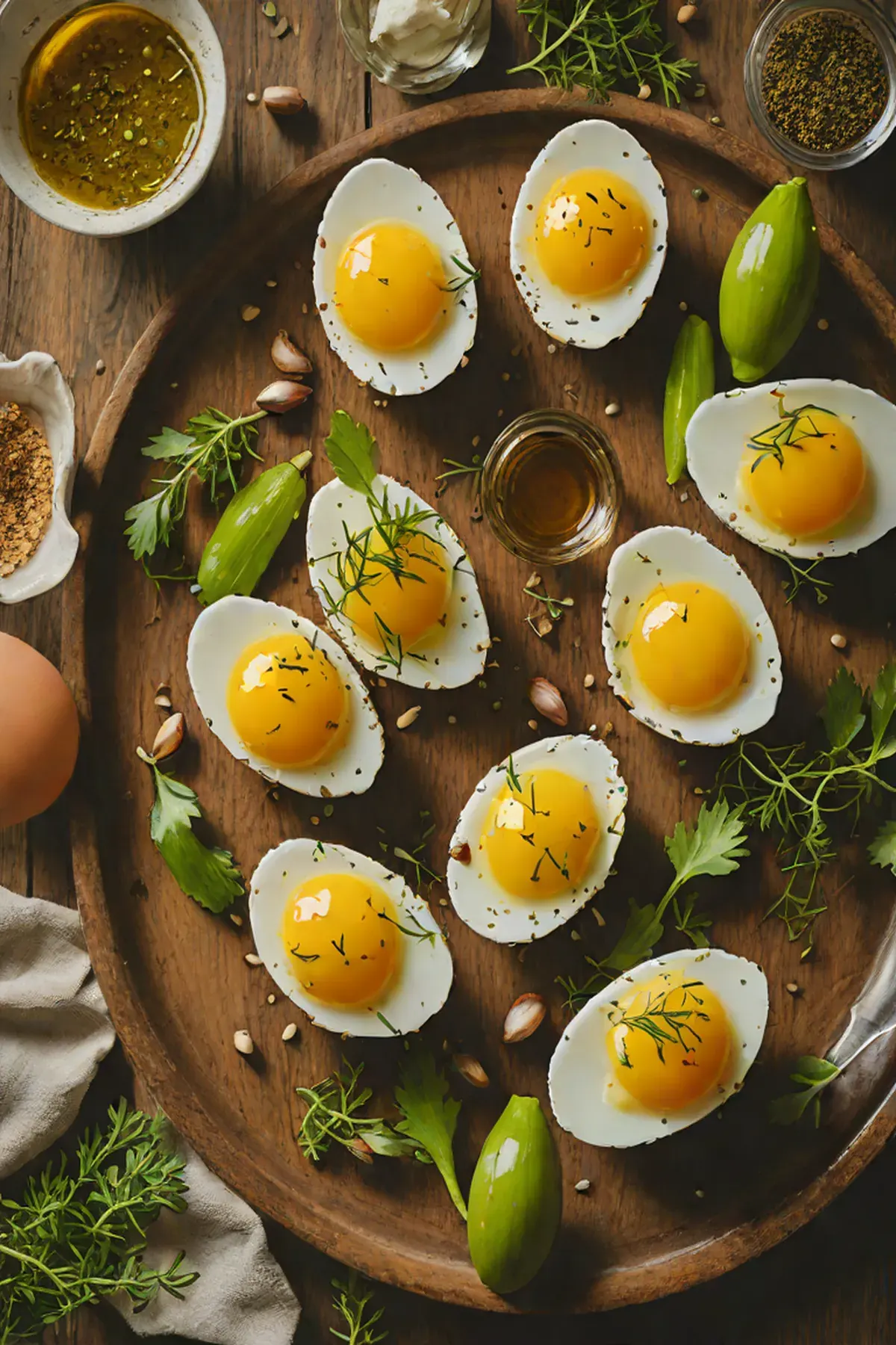 Roasted Eggs with Celery