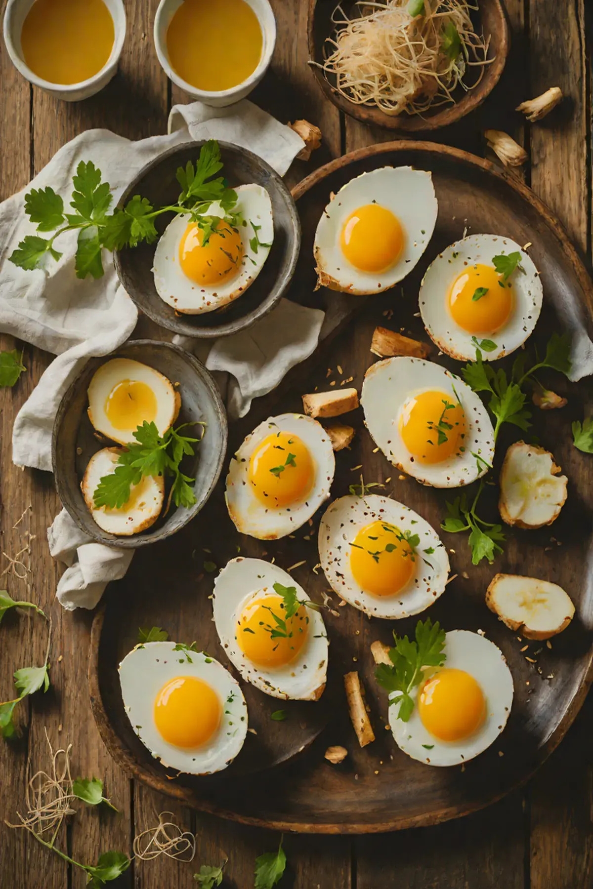 Roasted Eggs with Daikon