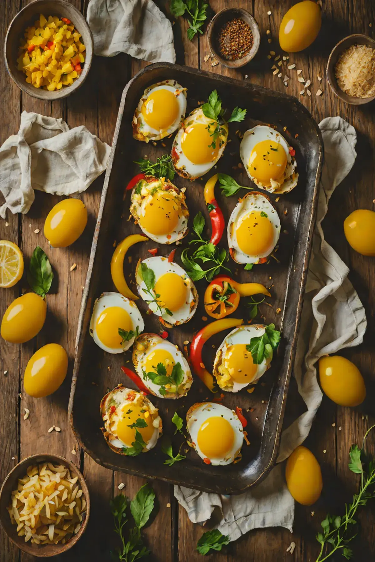 Roasted Eggs with Ginger
