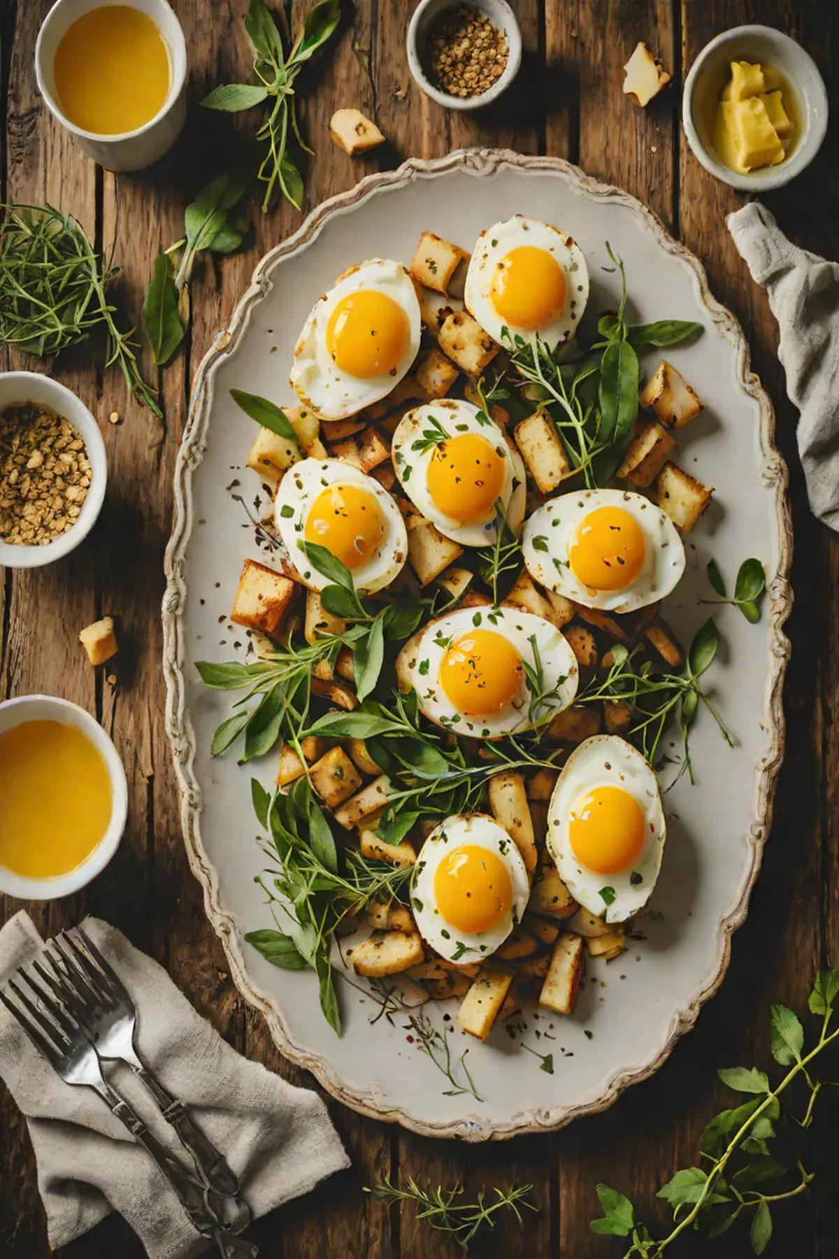 Roasted Eggs with Parsnip