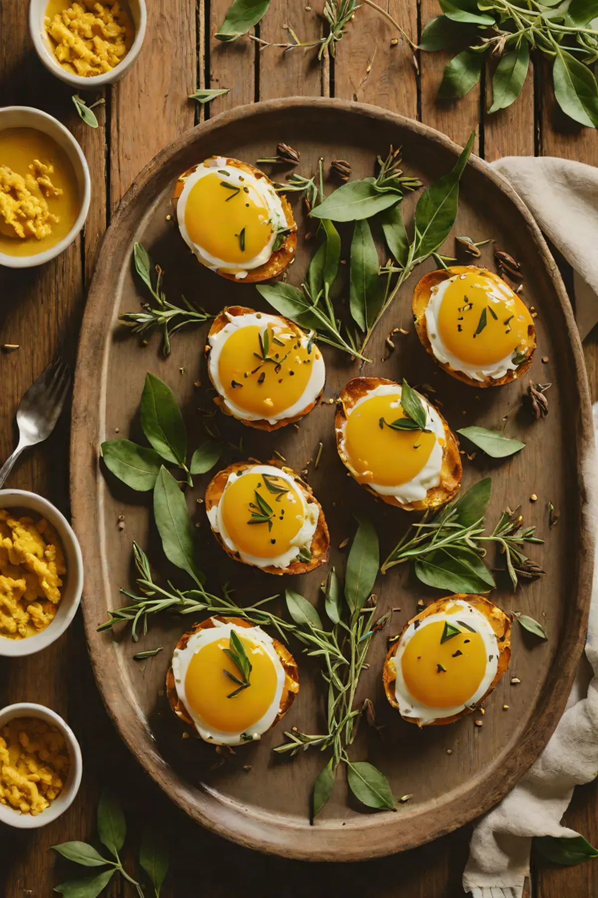 Roasted Eggs with Pumpkin and Sage Brown Butter