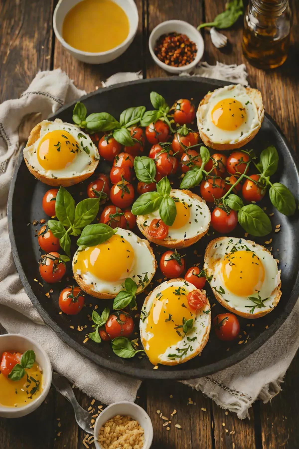 Roasted Eggs with Tomato