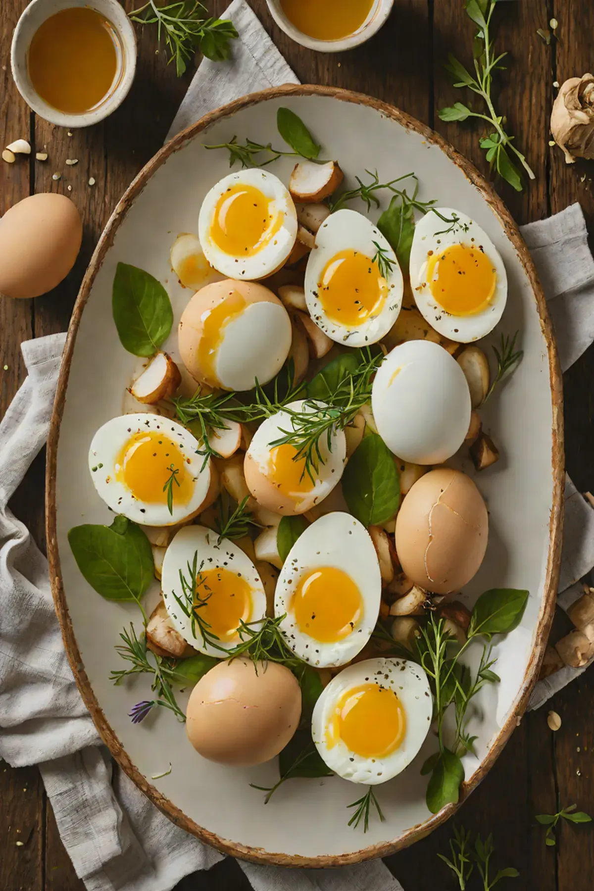 Roasted Eggs with Turnip
