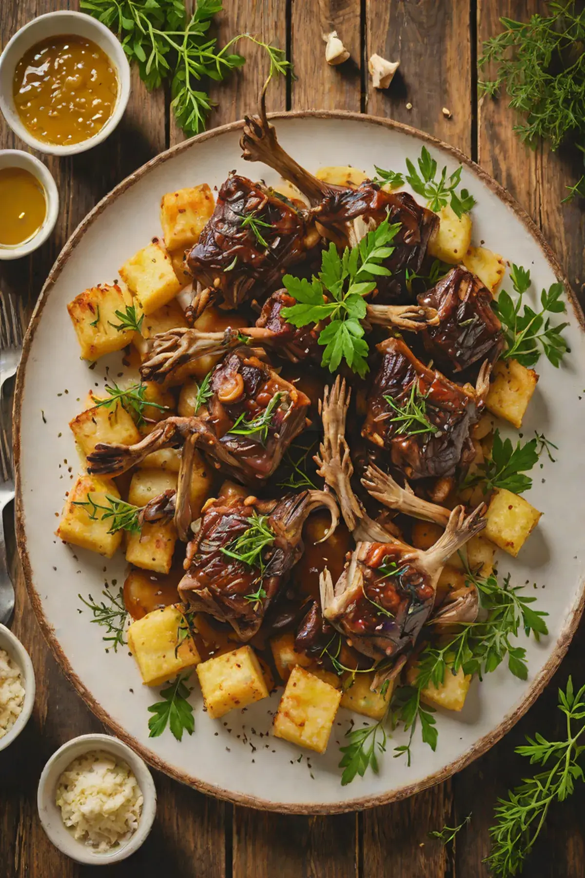 Roasted Goat with Cassava